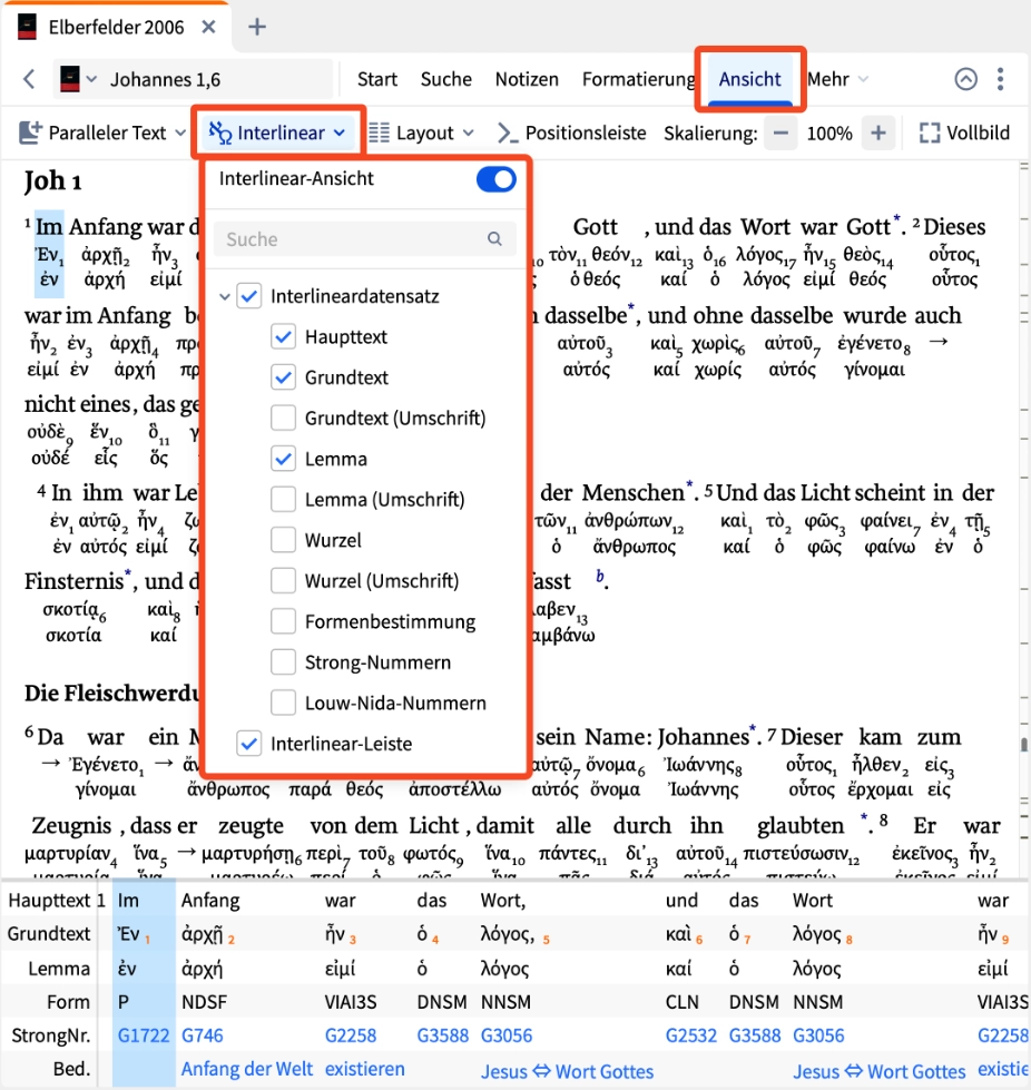 Dynamic Toolbar - Interlinear.webp