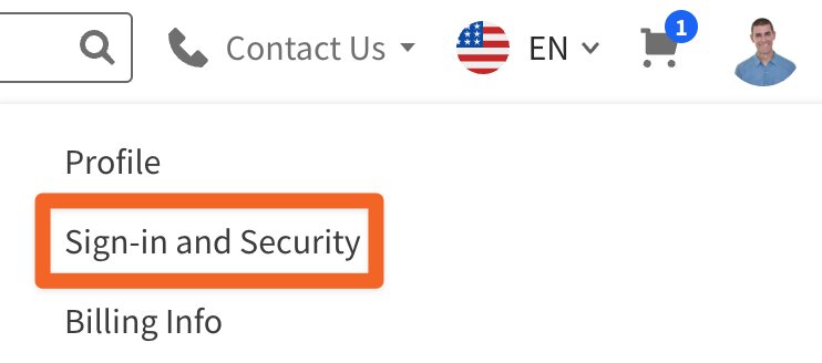 Sign-in and Security