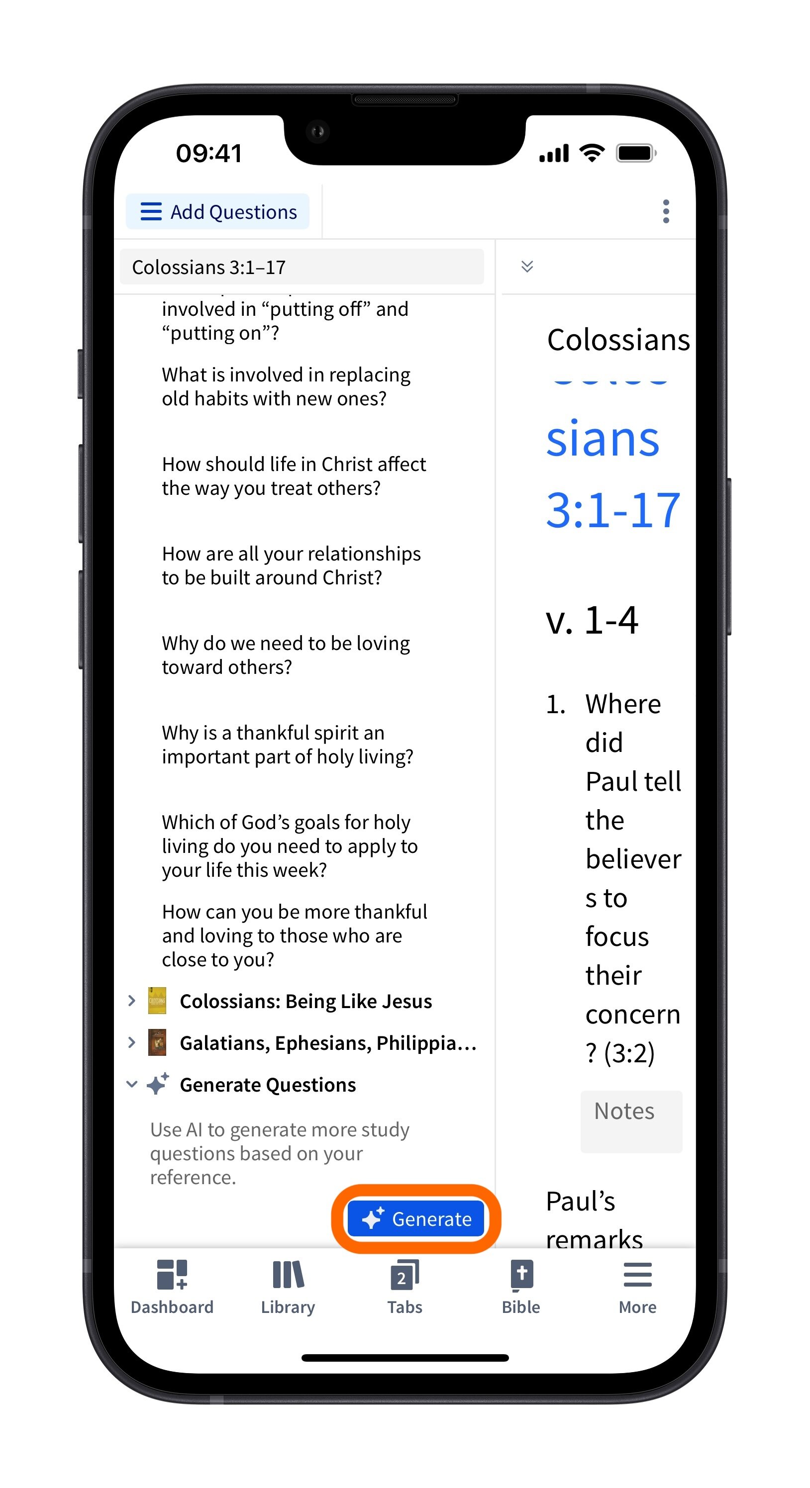 Generate AI Questions