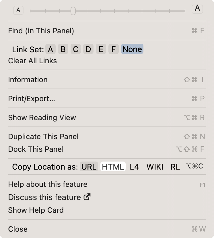 more actions menu