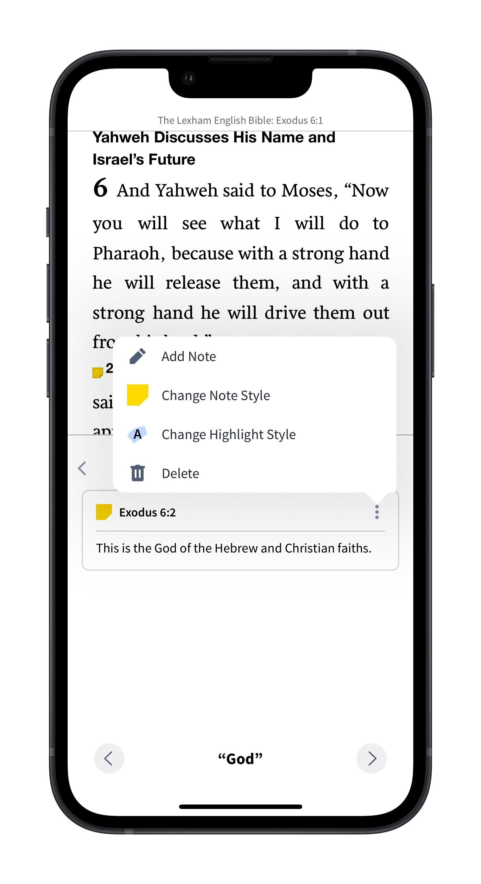 Tap Delete from the more actions menu