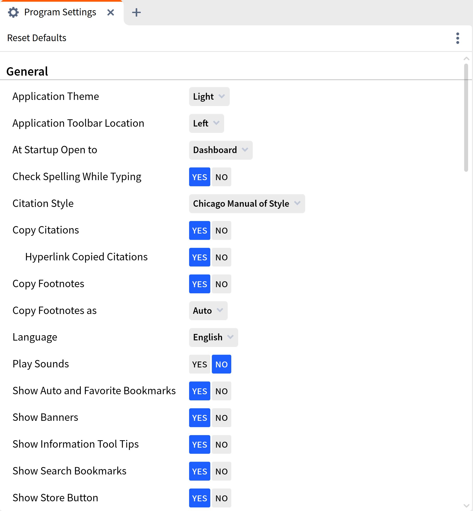 Adjust The Logos Program Settings Logos Help Center