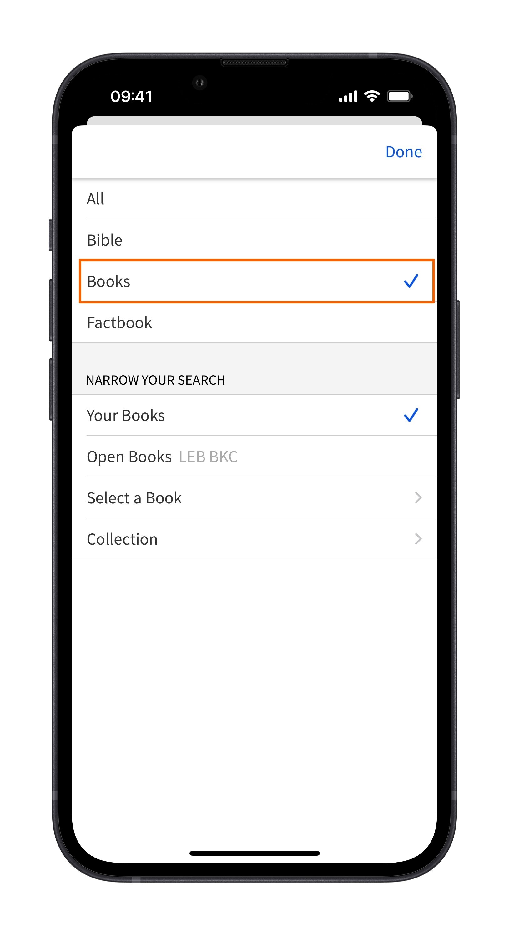 Mobile - Select Books Search