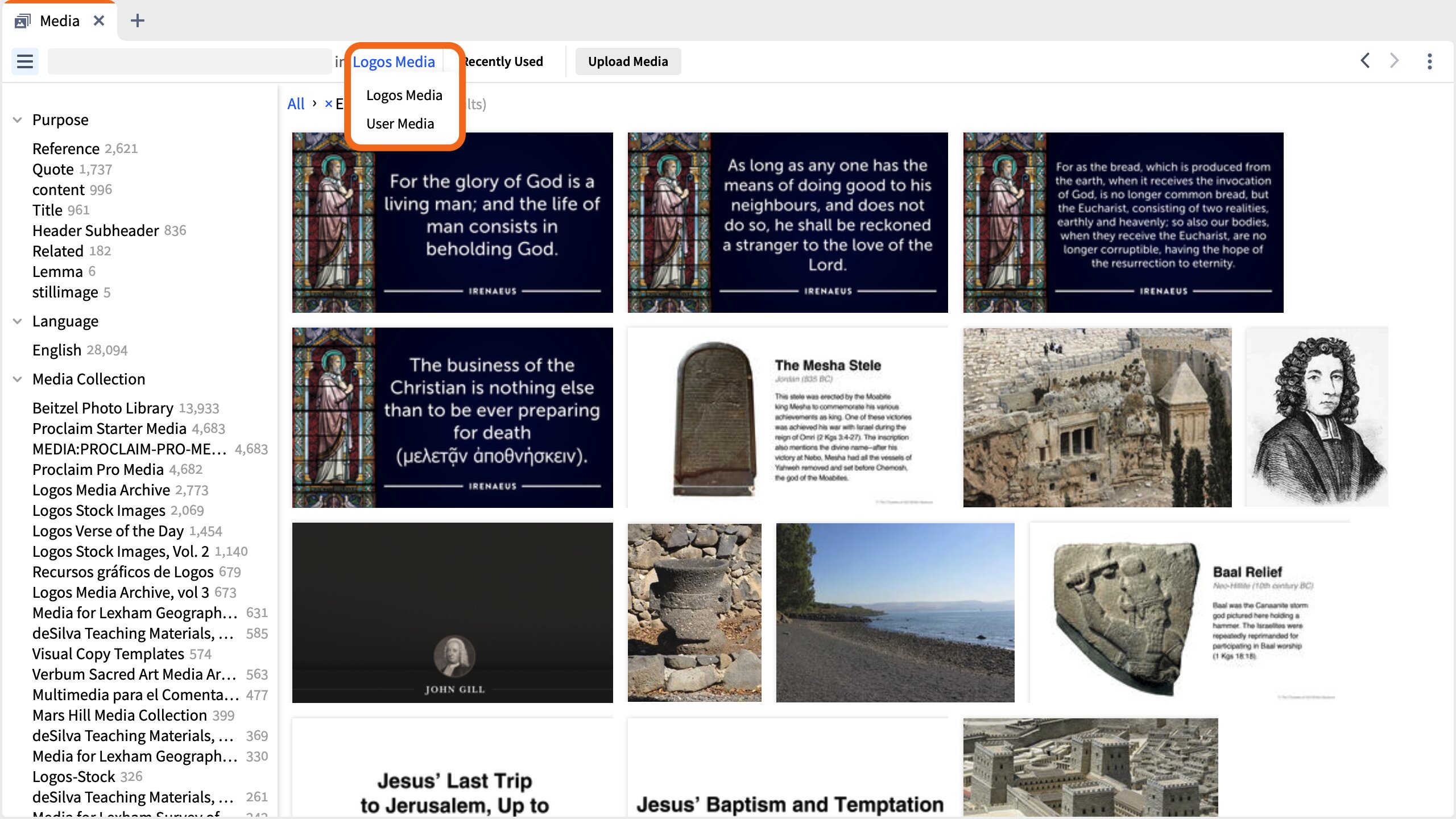 Search Within User Media
