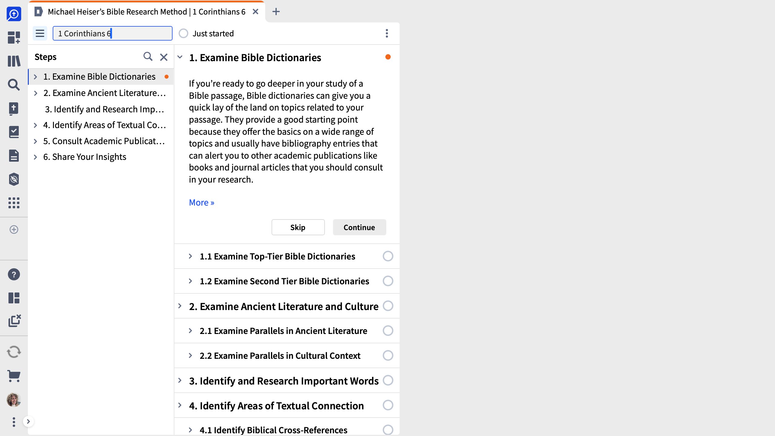 Michael Heiser's Bible Research Method Workflow