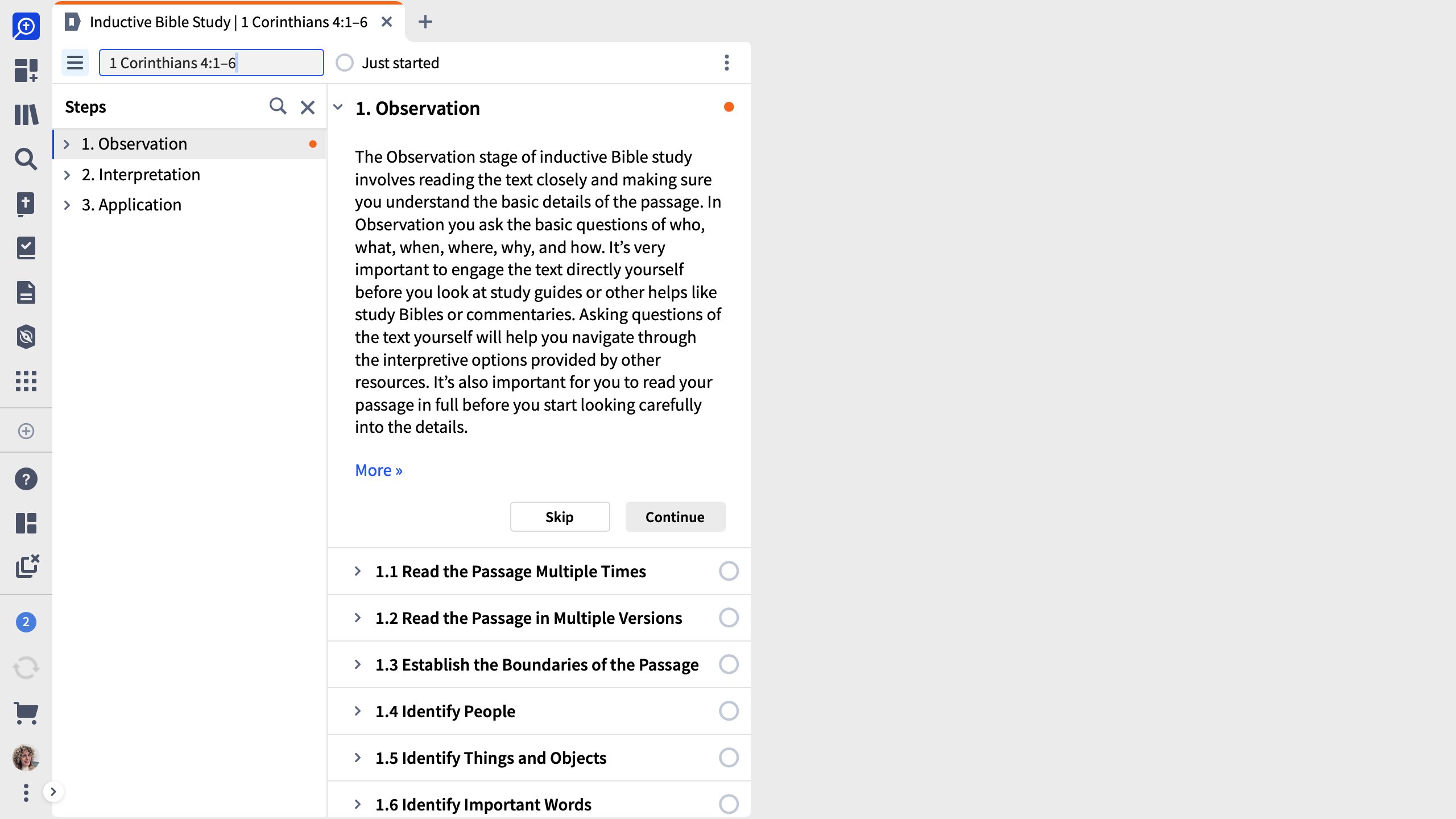 Workflow Step Outline