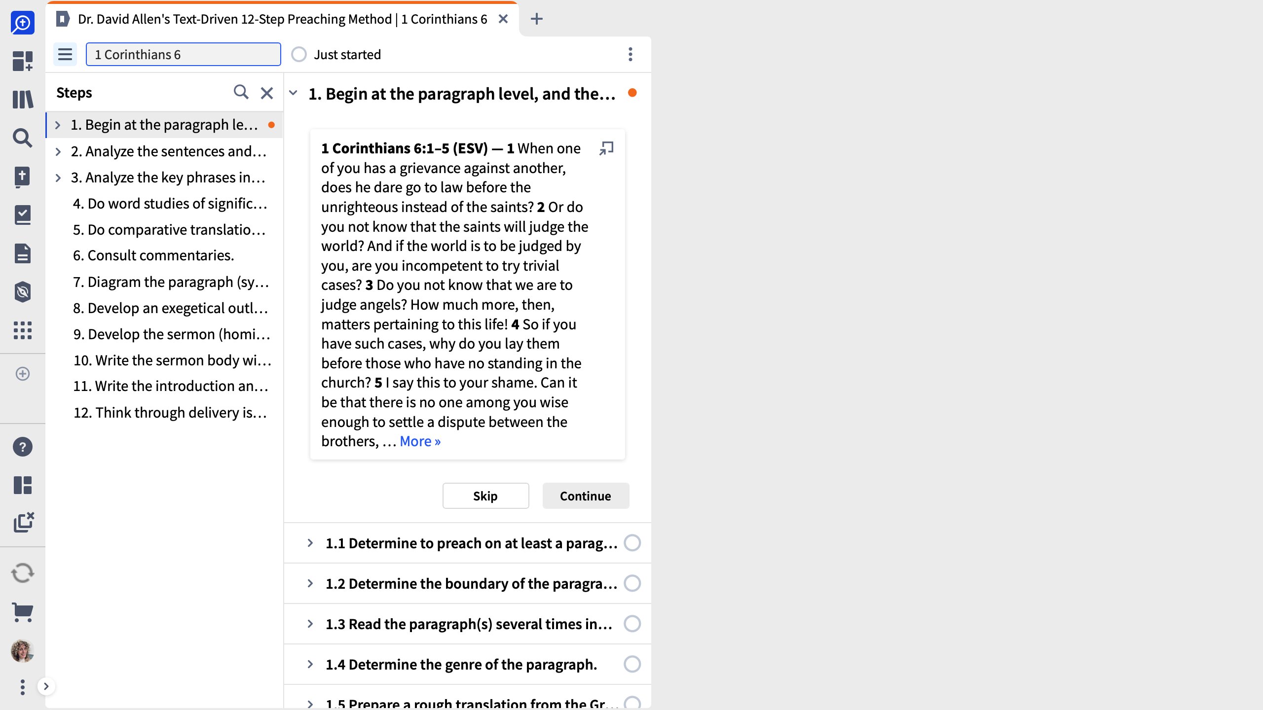 12-Step Preaching Method Workflow