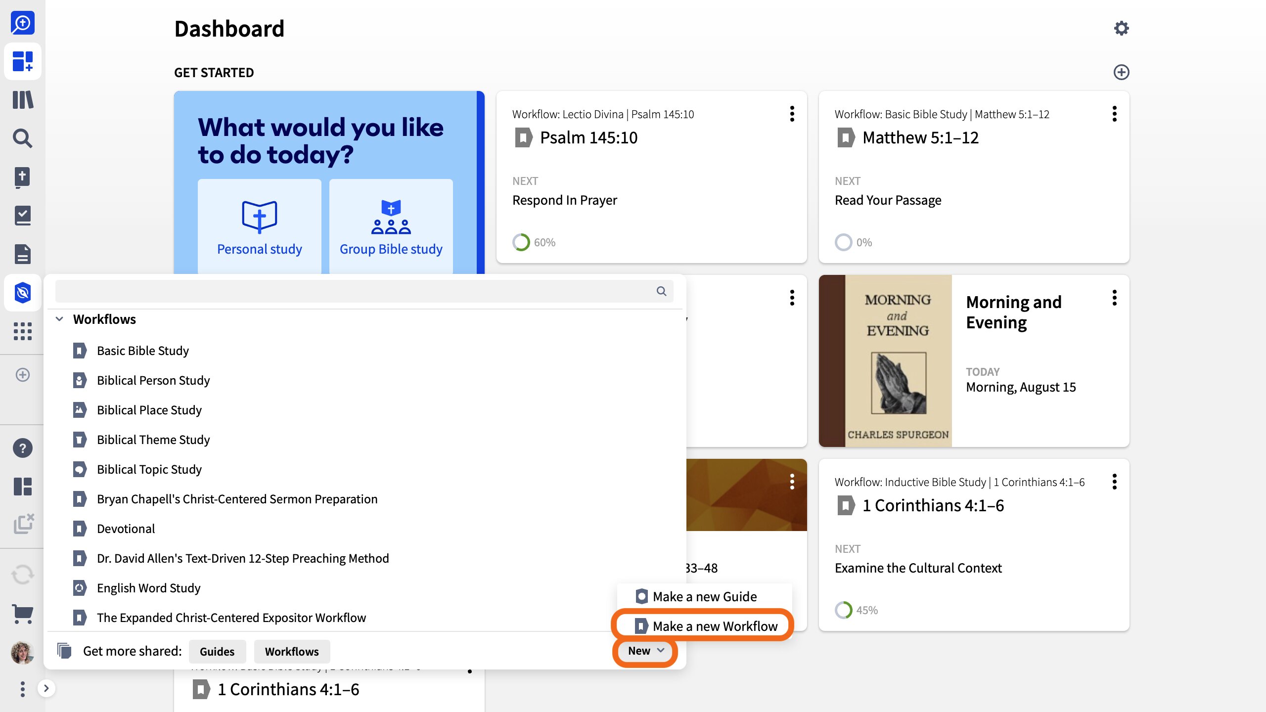 Click New, Make A New Workflow