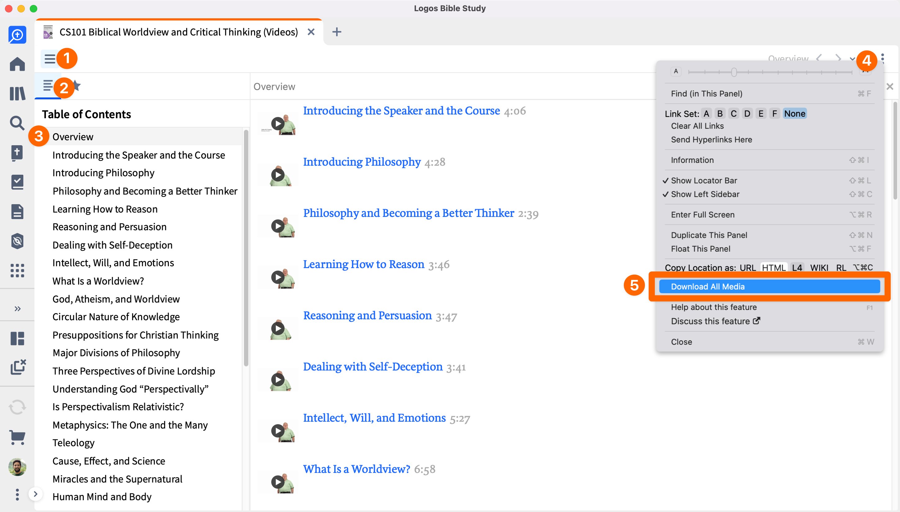 Video Course With Panel Open And Download All Resources Open