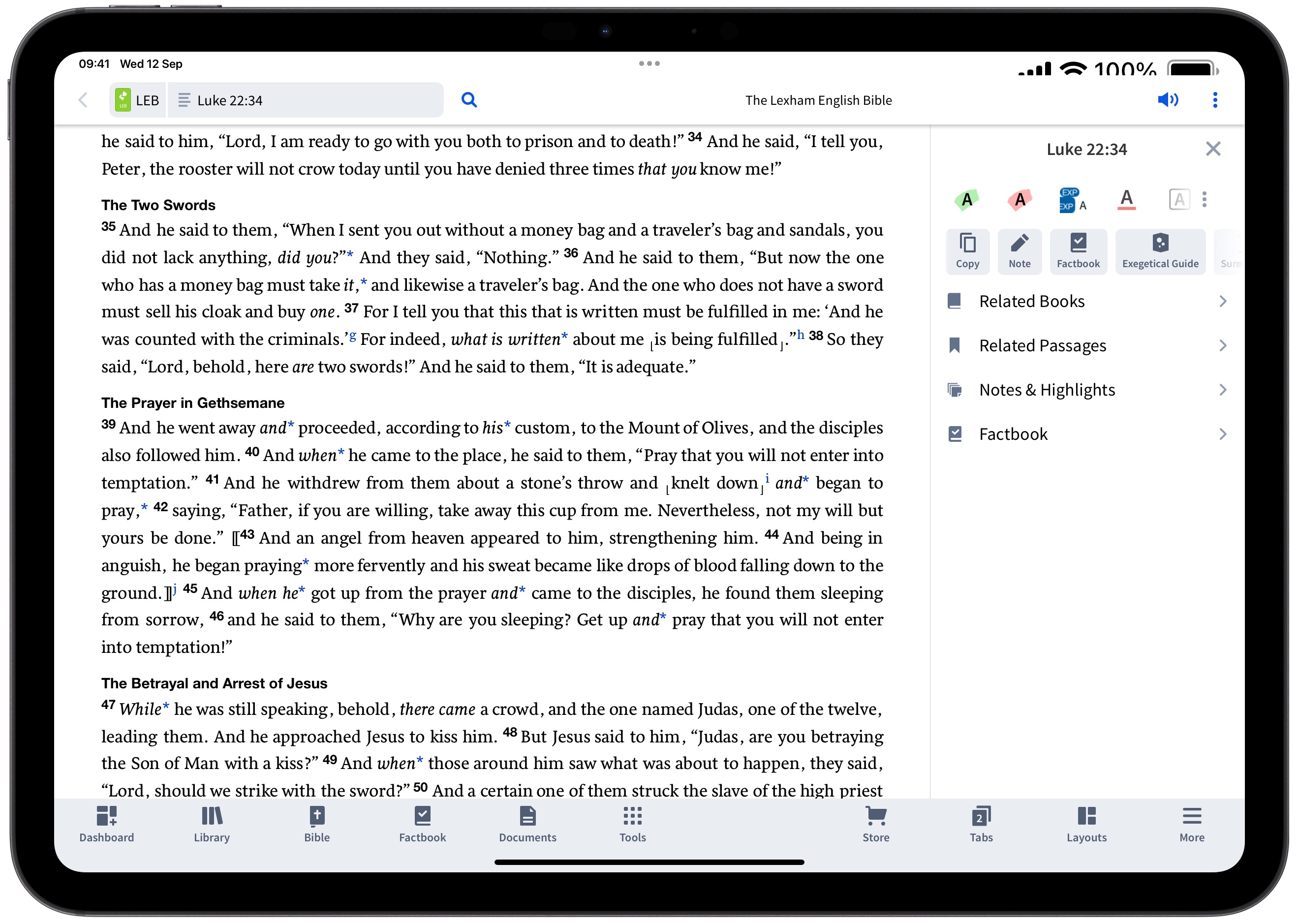 Insights Panel On Tablet