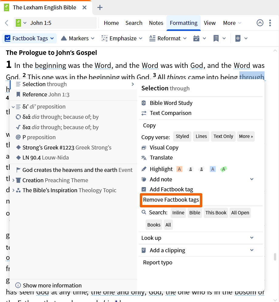Factbook Tags - Online Bible (Remove)