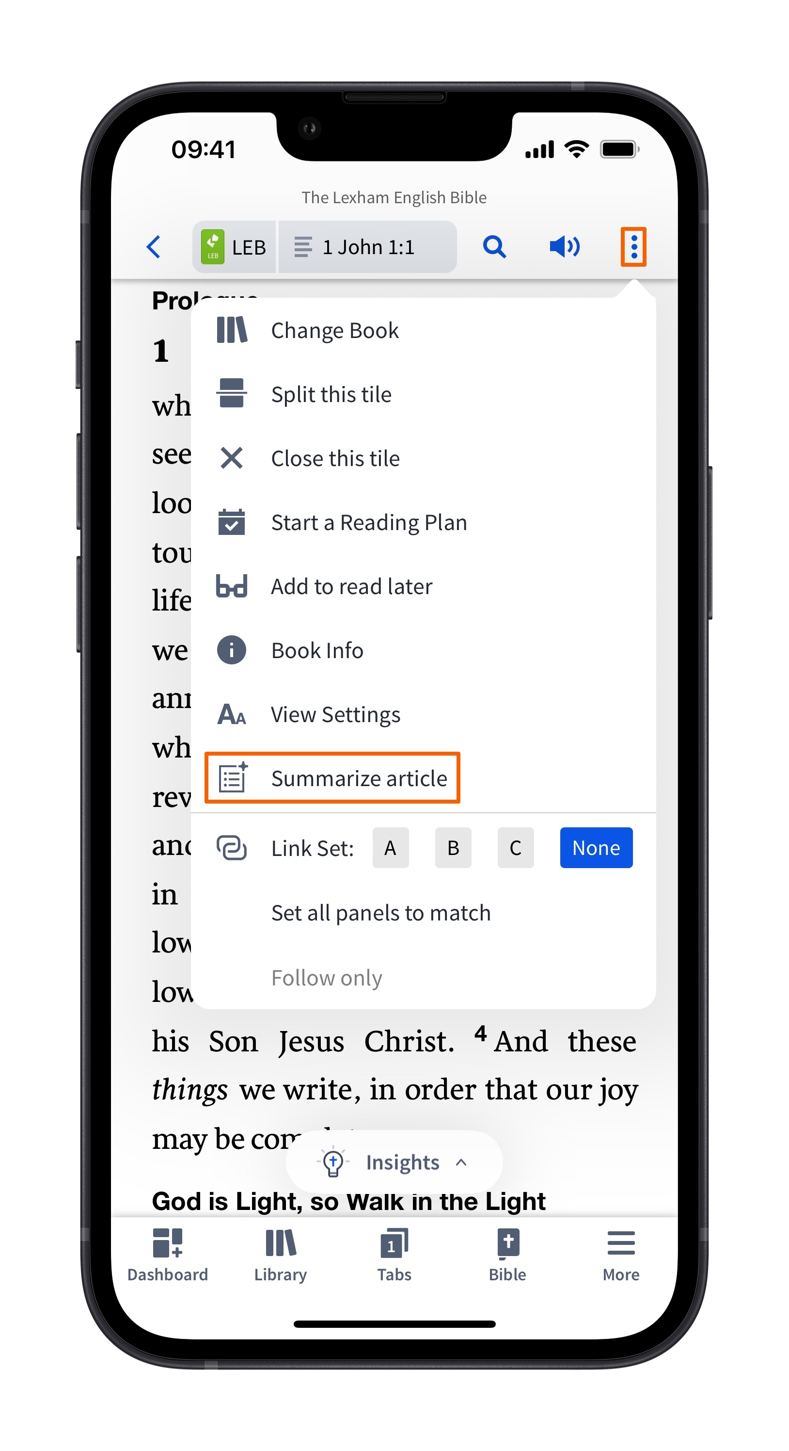 Mobile - Select Summarize Tool