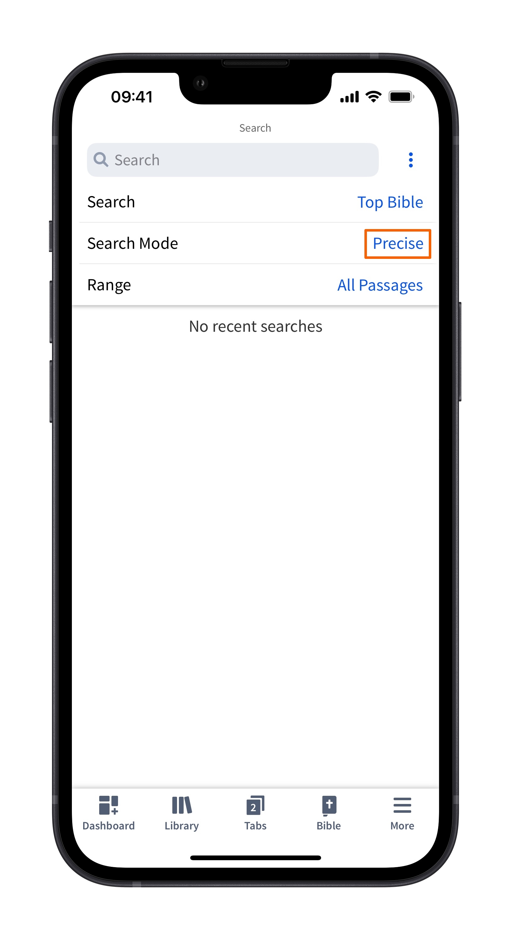 Mobile Search Select Mode