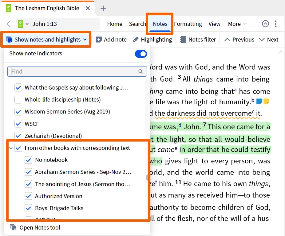 Dynamic Toolbar - Notes And Highlights (Corresponding)