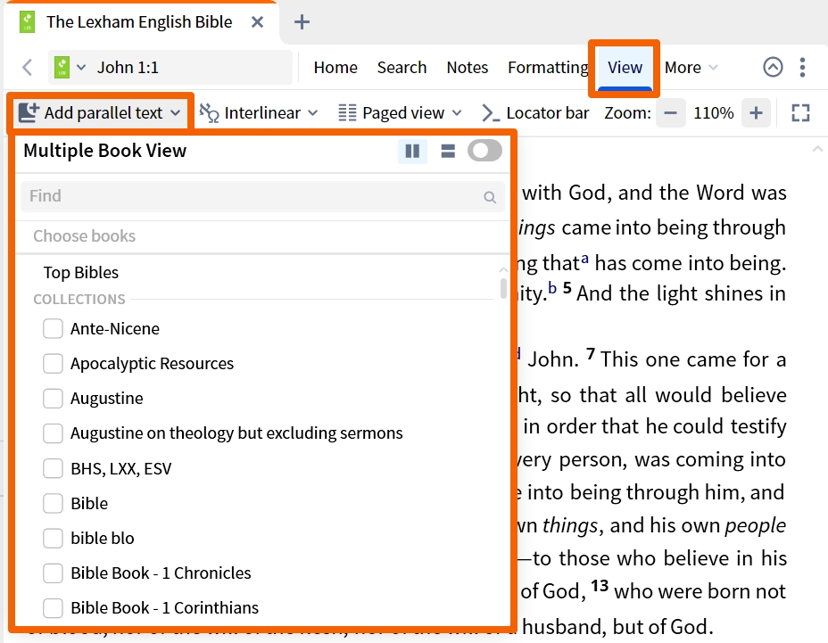 Dynamic Toolbar - Multiple Books