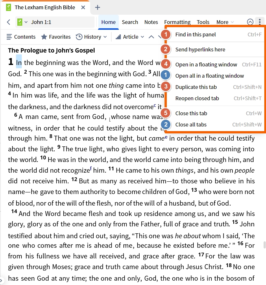 Dynamic Toolbar - Panel Menu