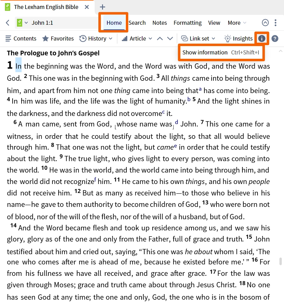Dynamic Toolbar - Show Information