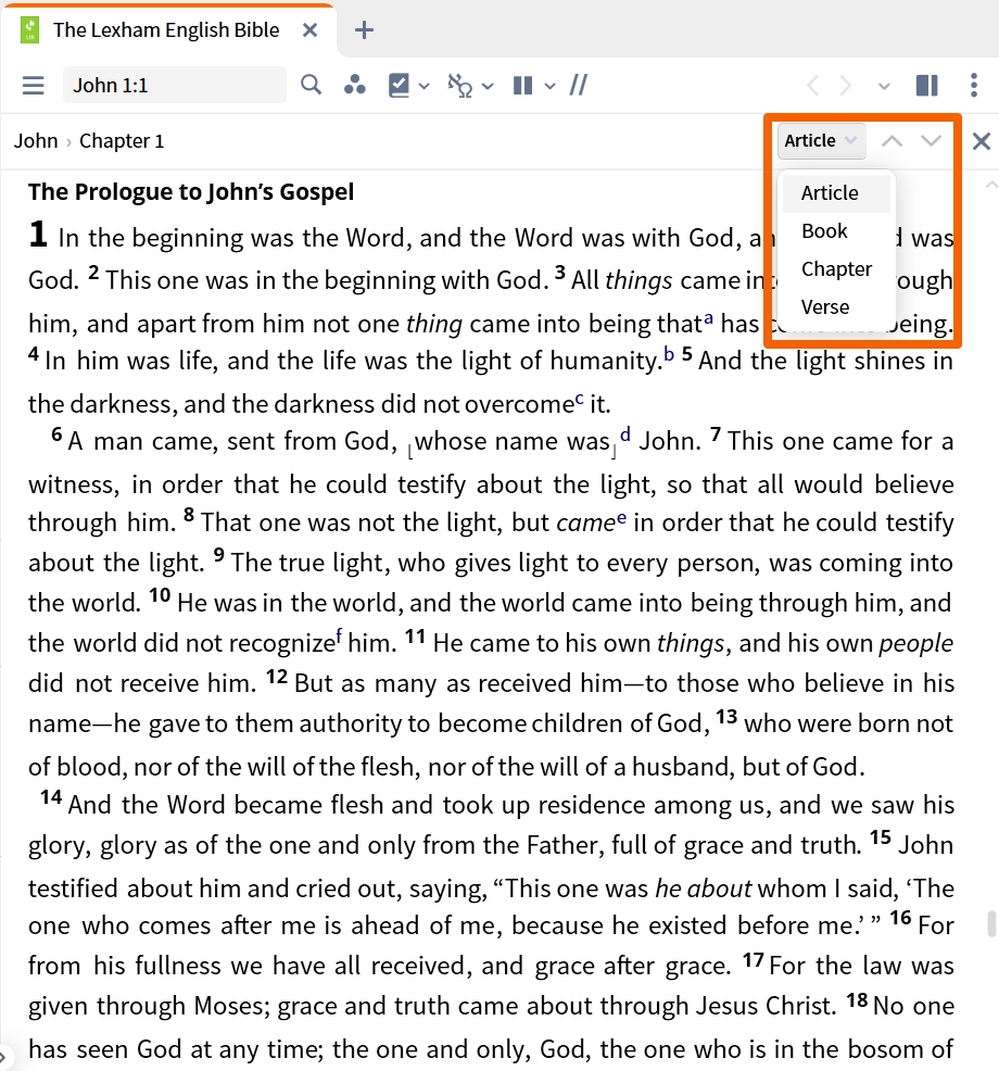 Resource Toolbar - Scroll Location