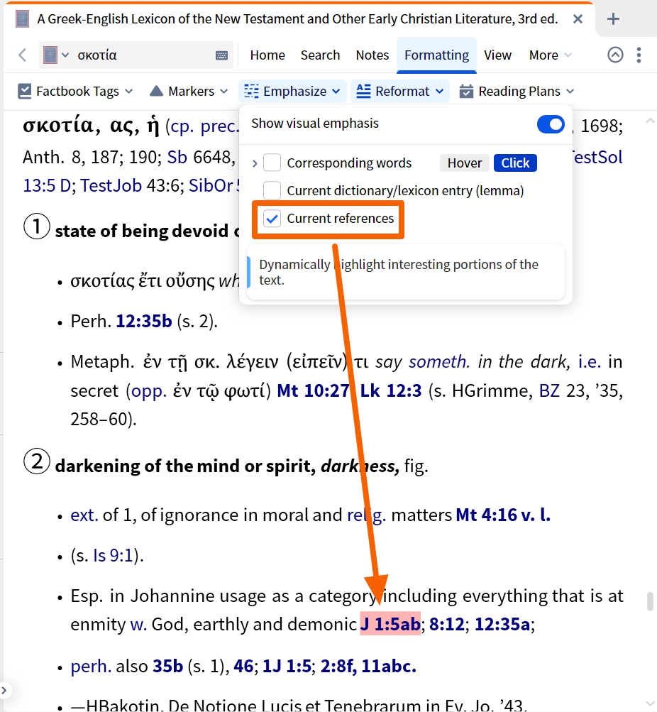 Dynamic Toolbar - Current References