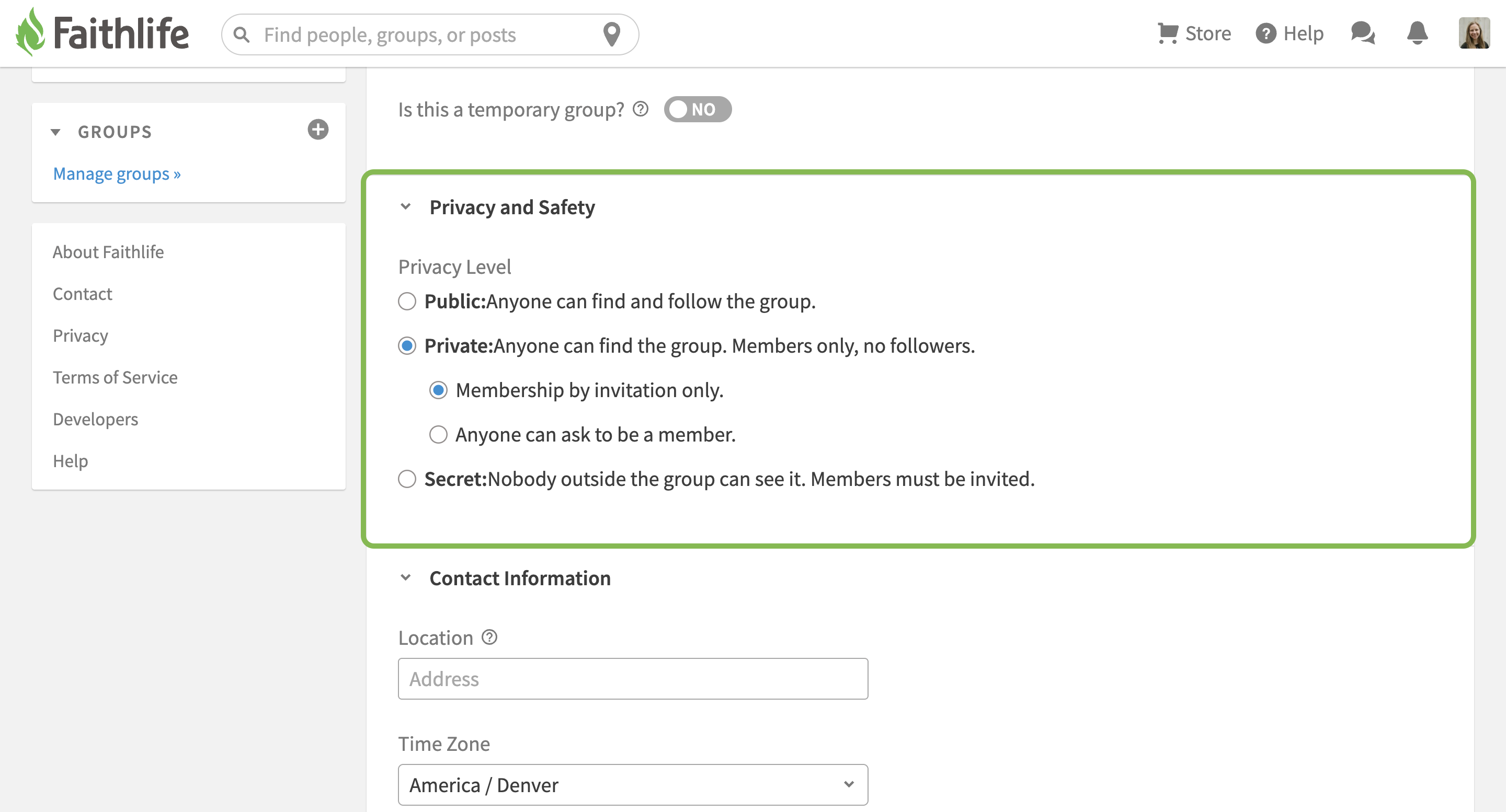 Privacy And Safety