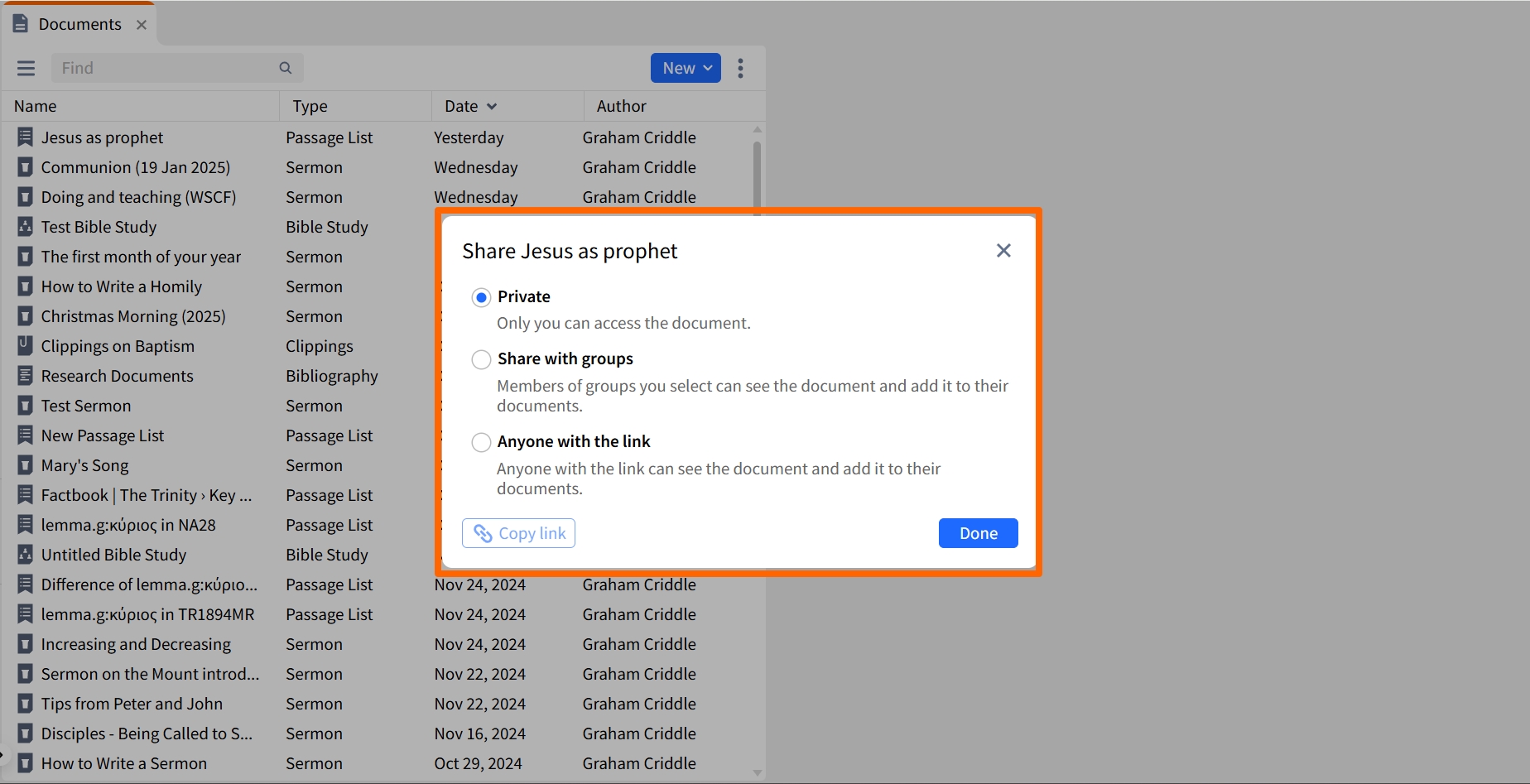 Share Menu (Web)