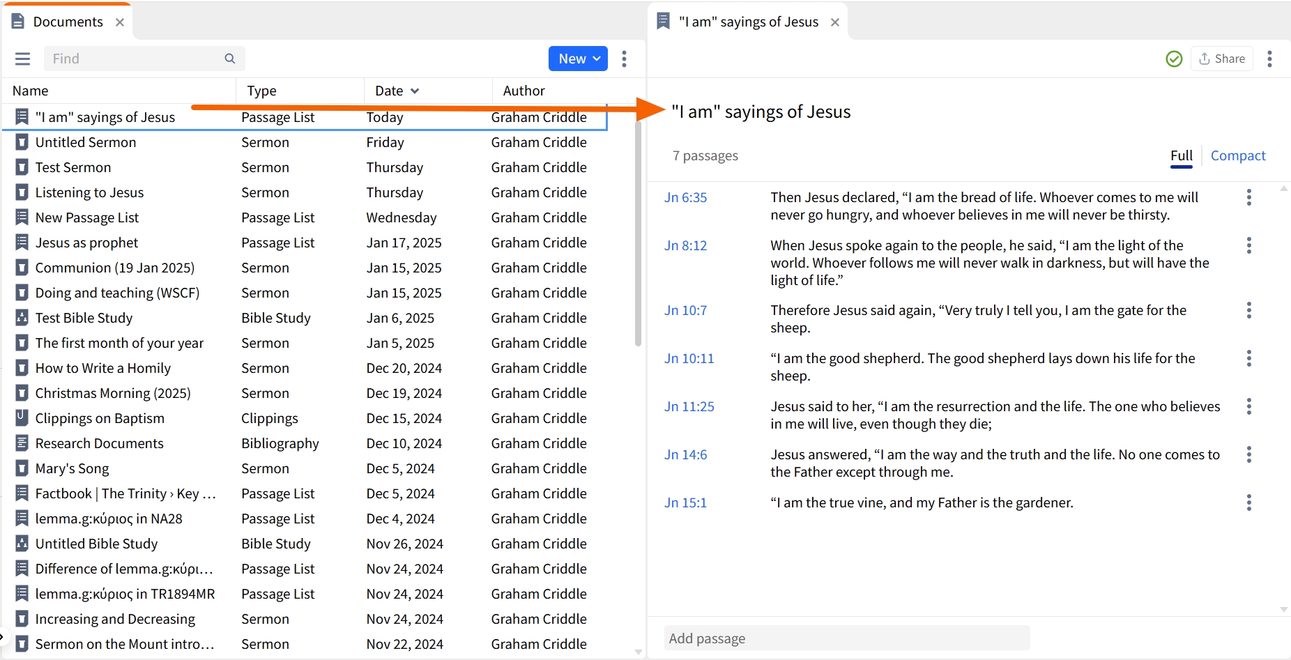 Accessing Shared Doc (Web)