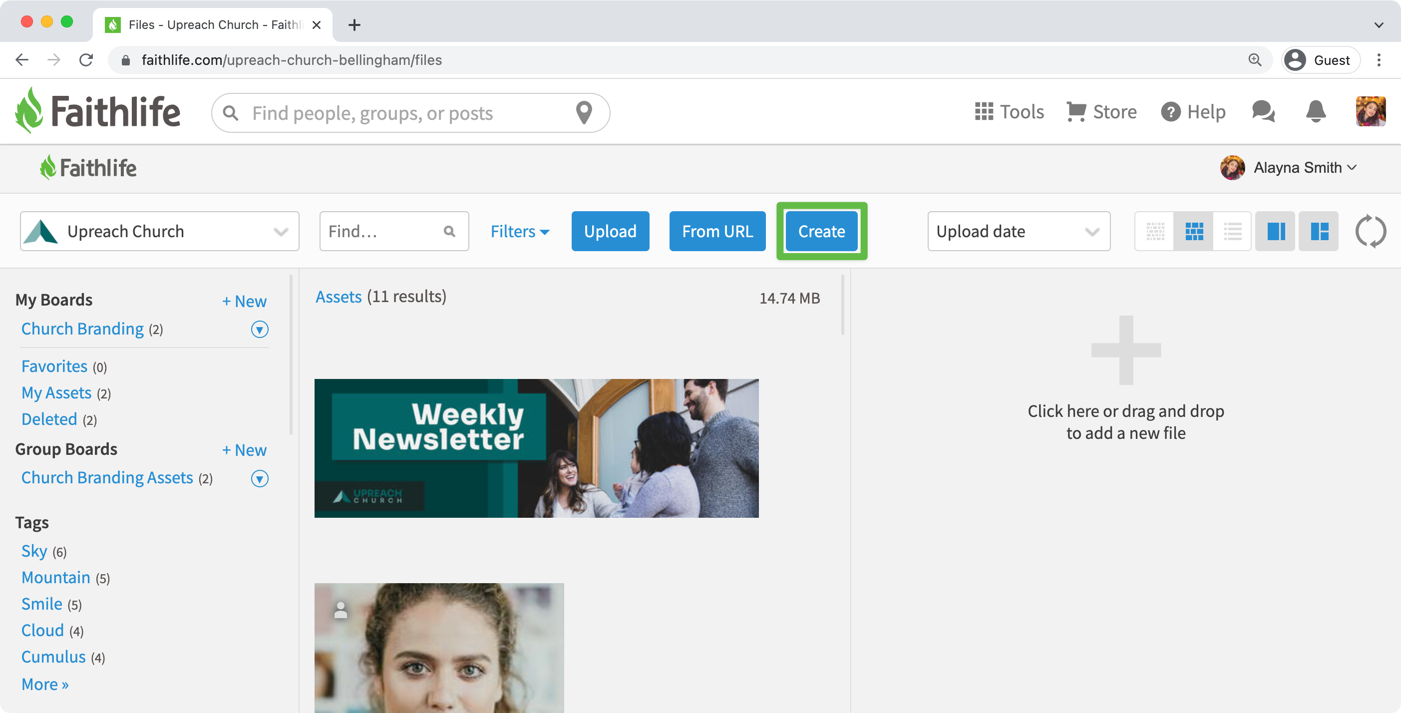 Create a digital media asset