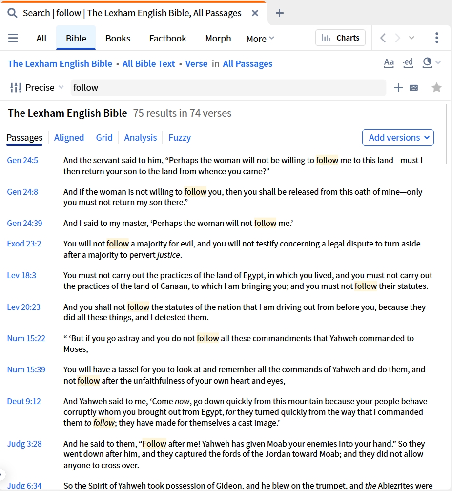 Single Word In Bible
