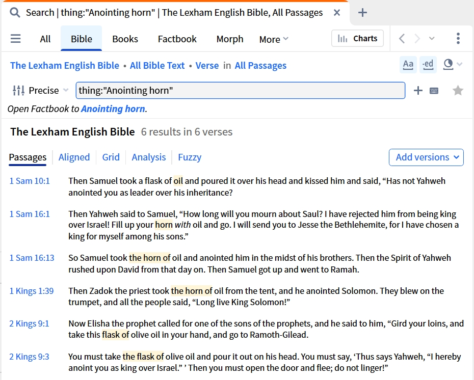 Thing Search In Bible