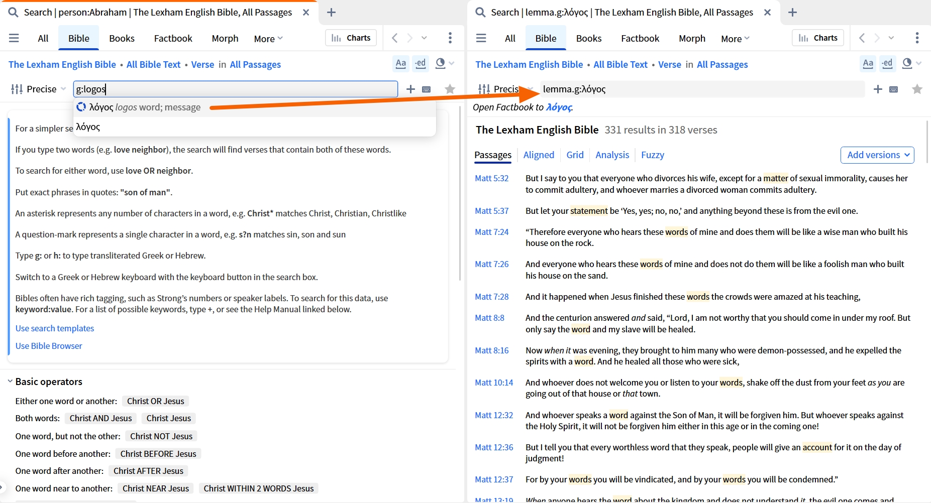 Original Language Search In Bible