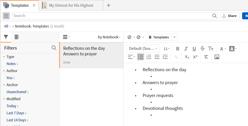Journal Template 1