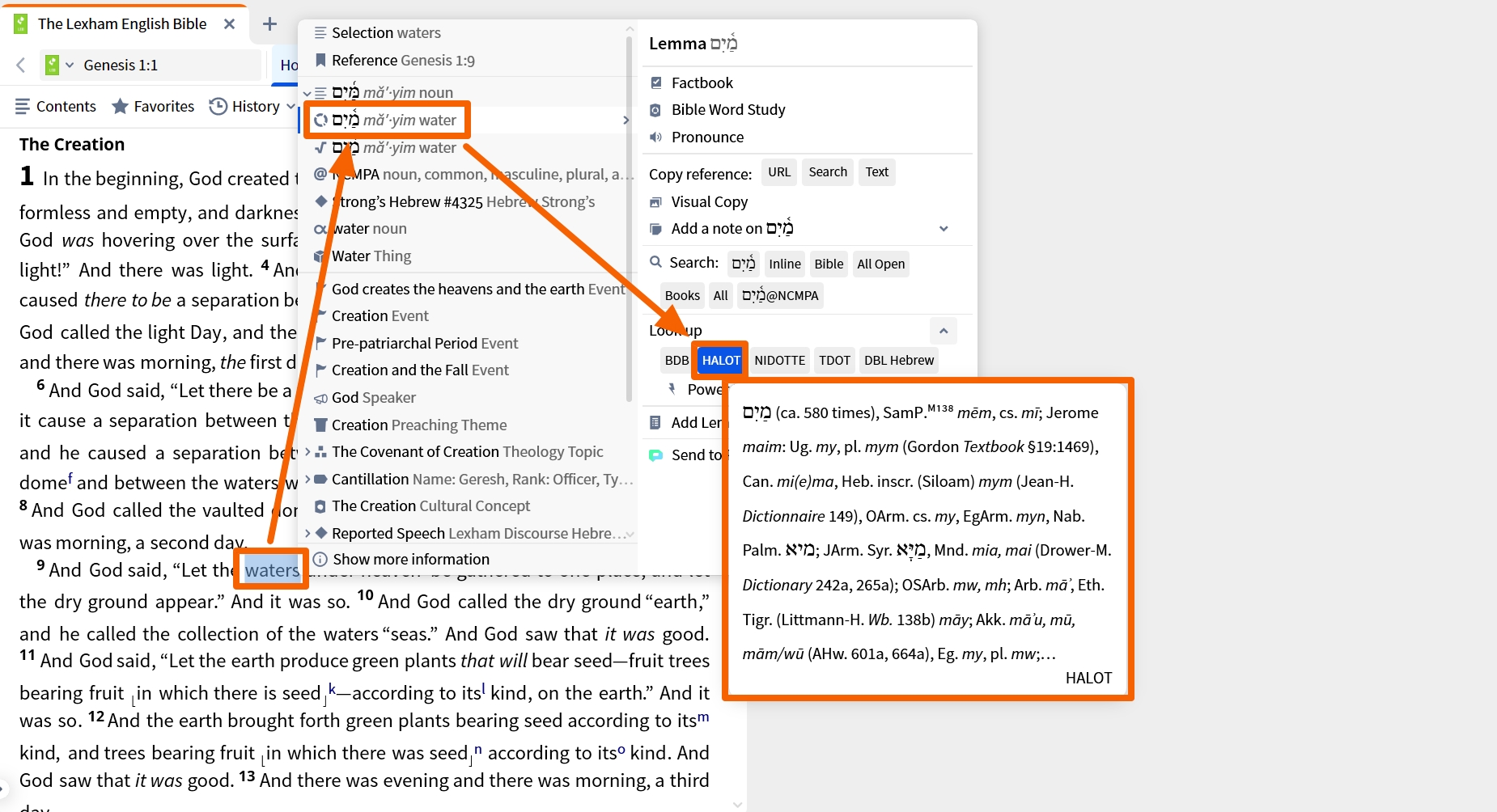 Lexicon Context Menu Lookup