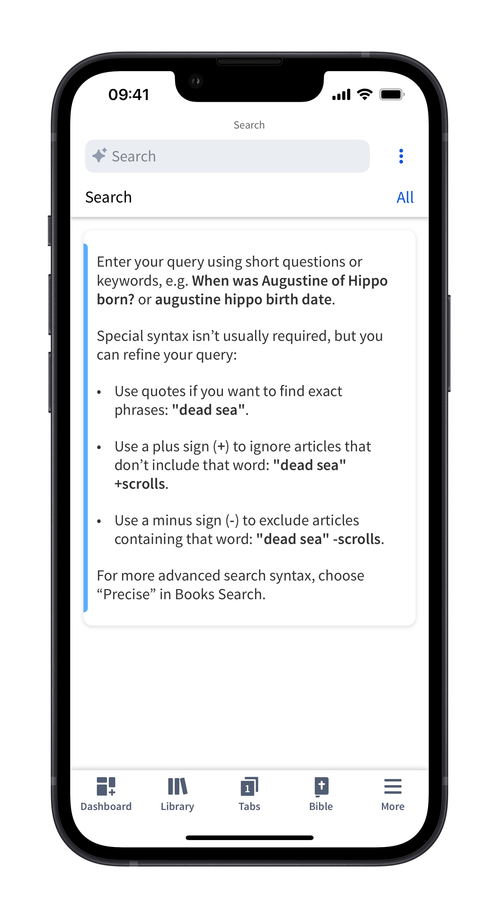 Mobile - Search Window