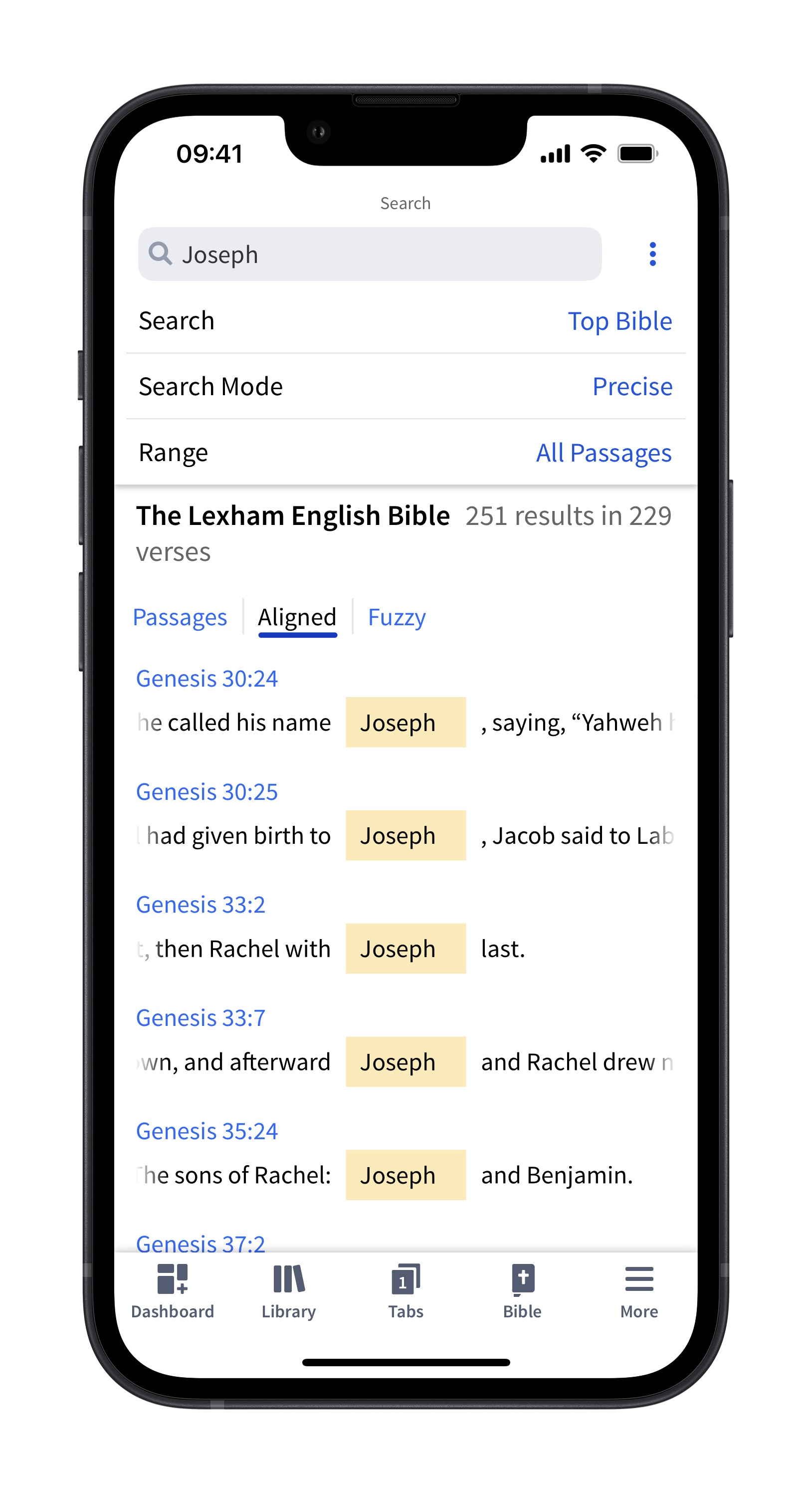 Mobile - Search Aligned View