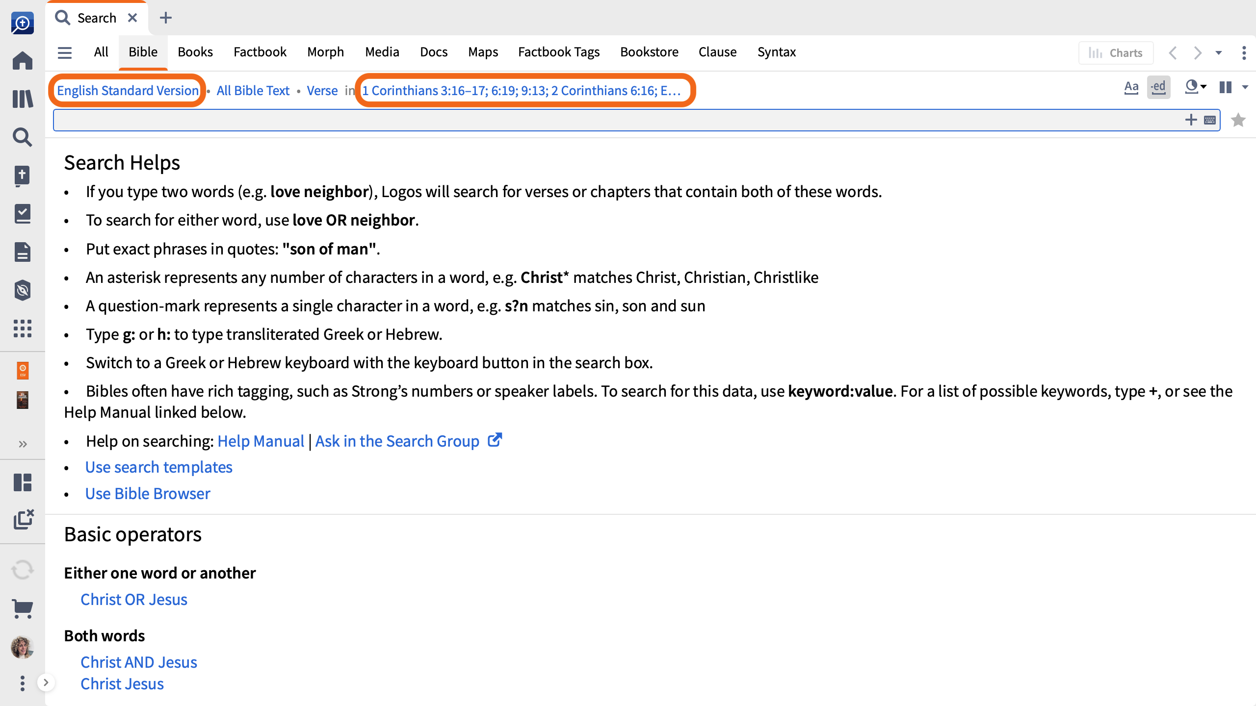 Export To Search Panel