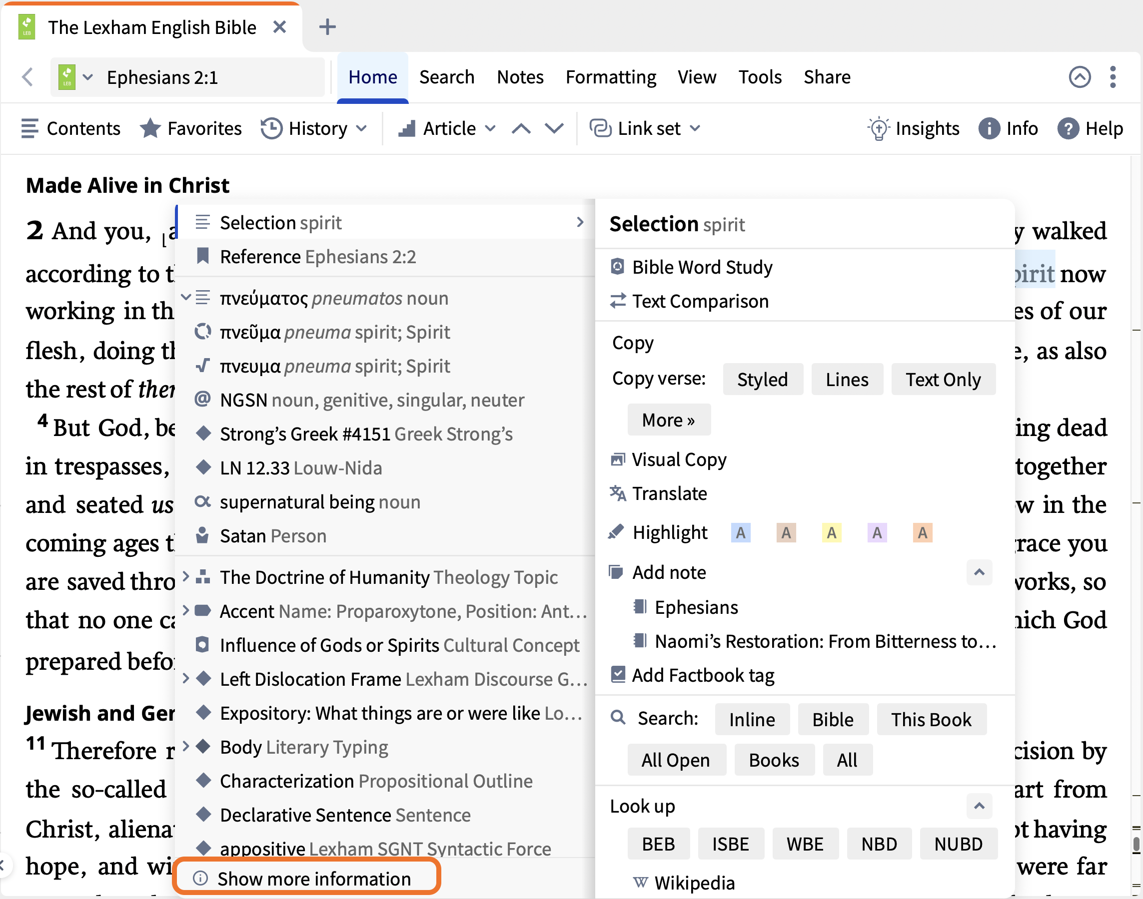 1 Context Menu