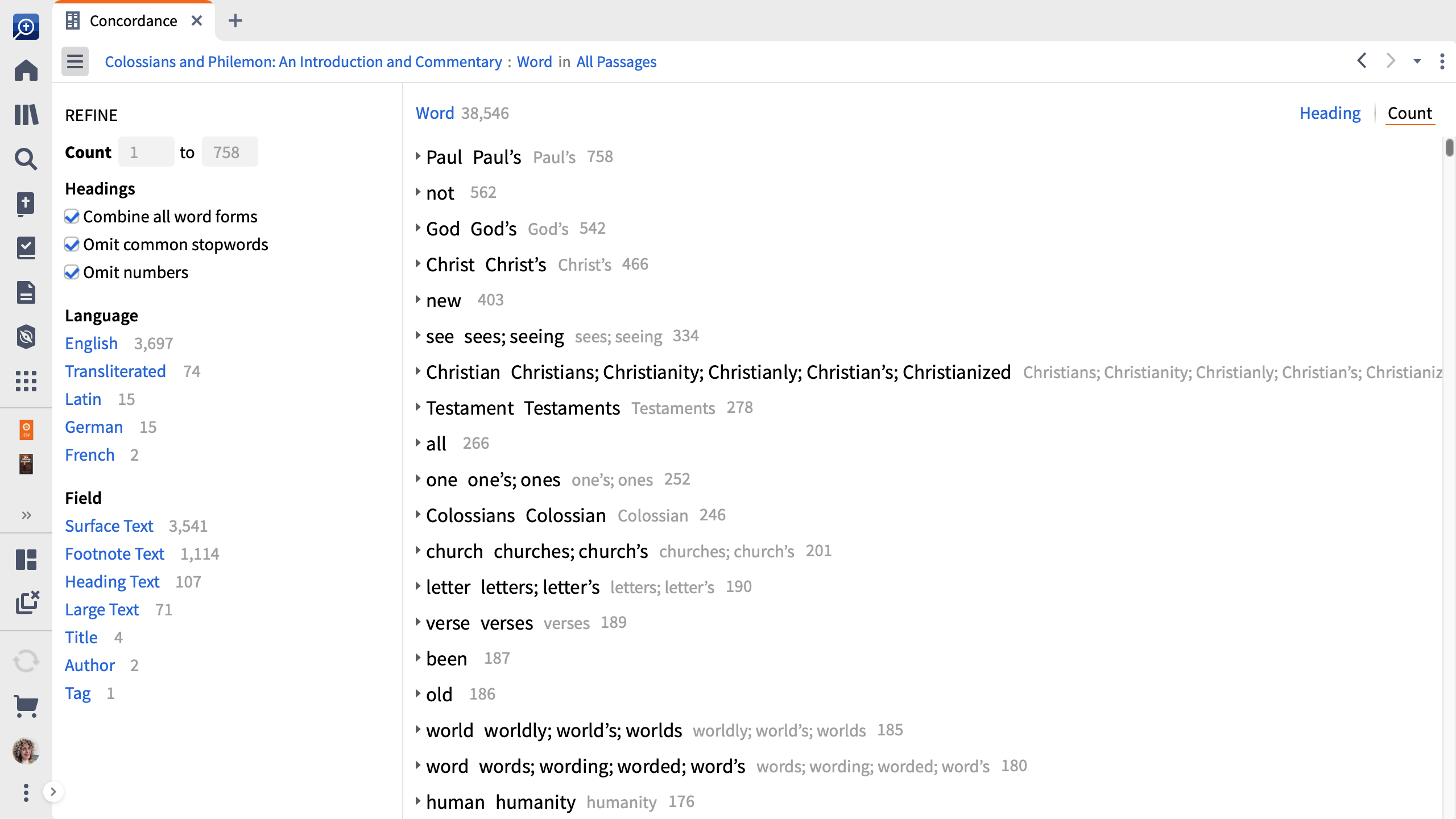 Concordance Overview