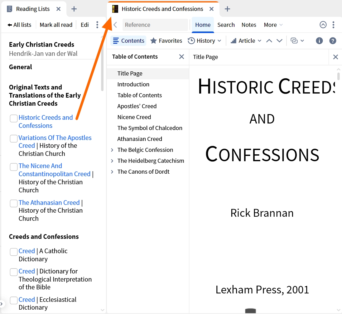 Open Resource From Reading List