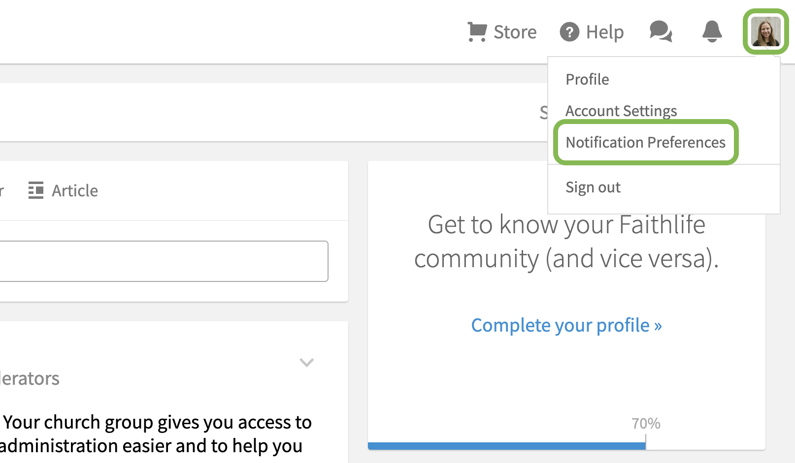 Set Global Notification Preferences