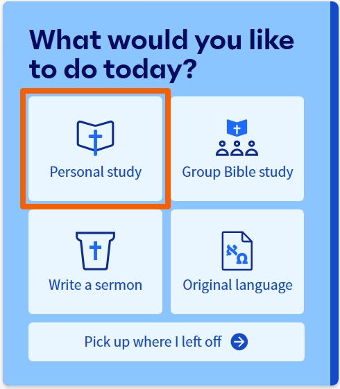 Start Personal Study