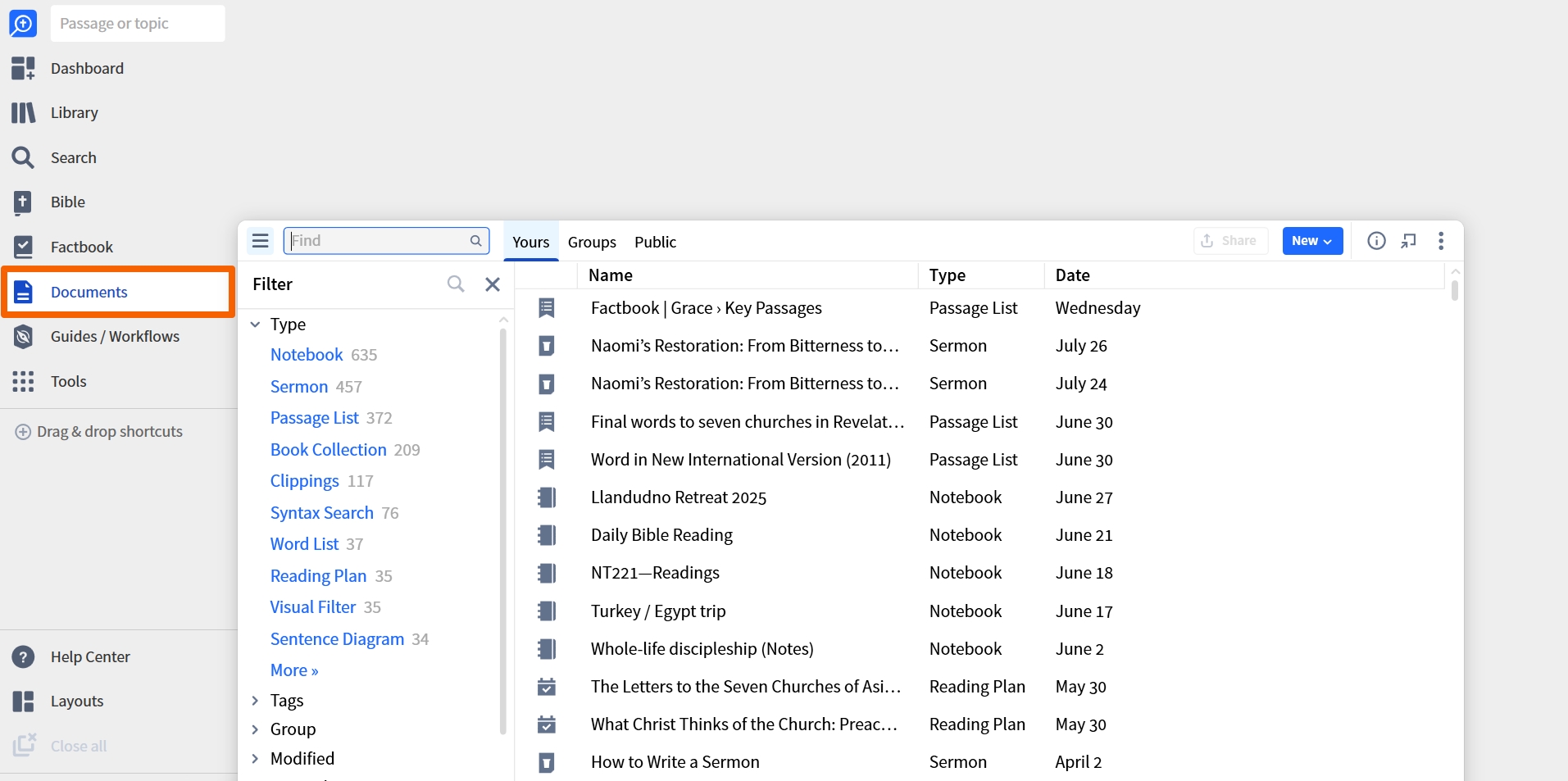 Using Documents