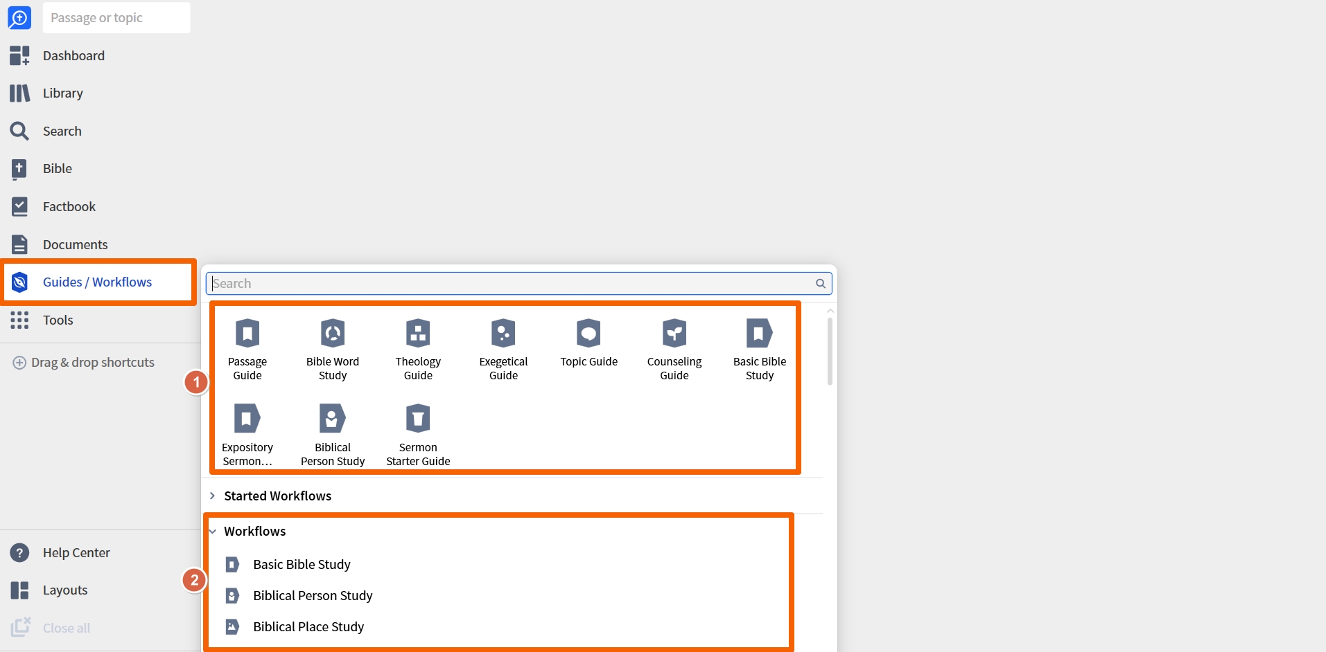 Using Guides And Workflows