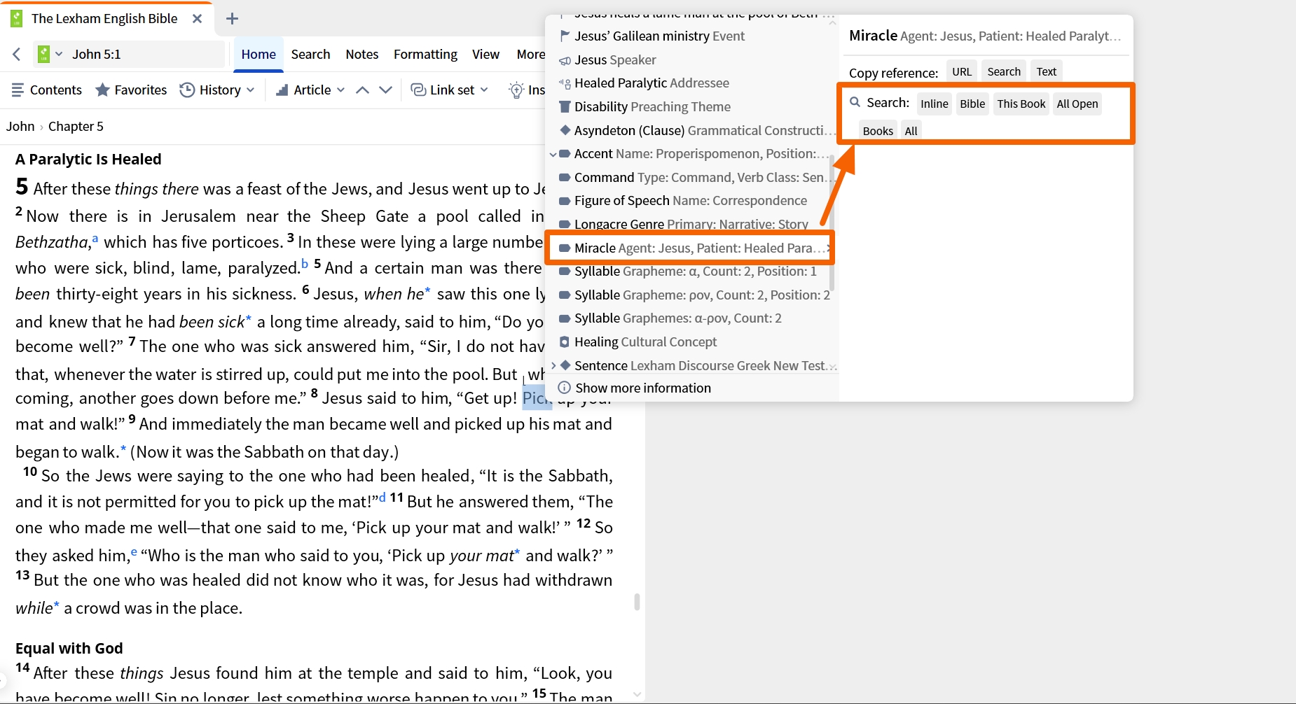 Select Label For Searching