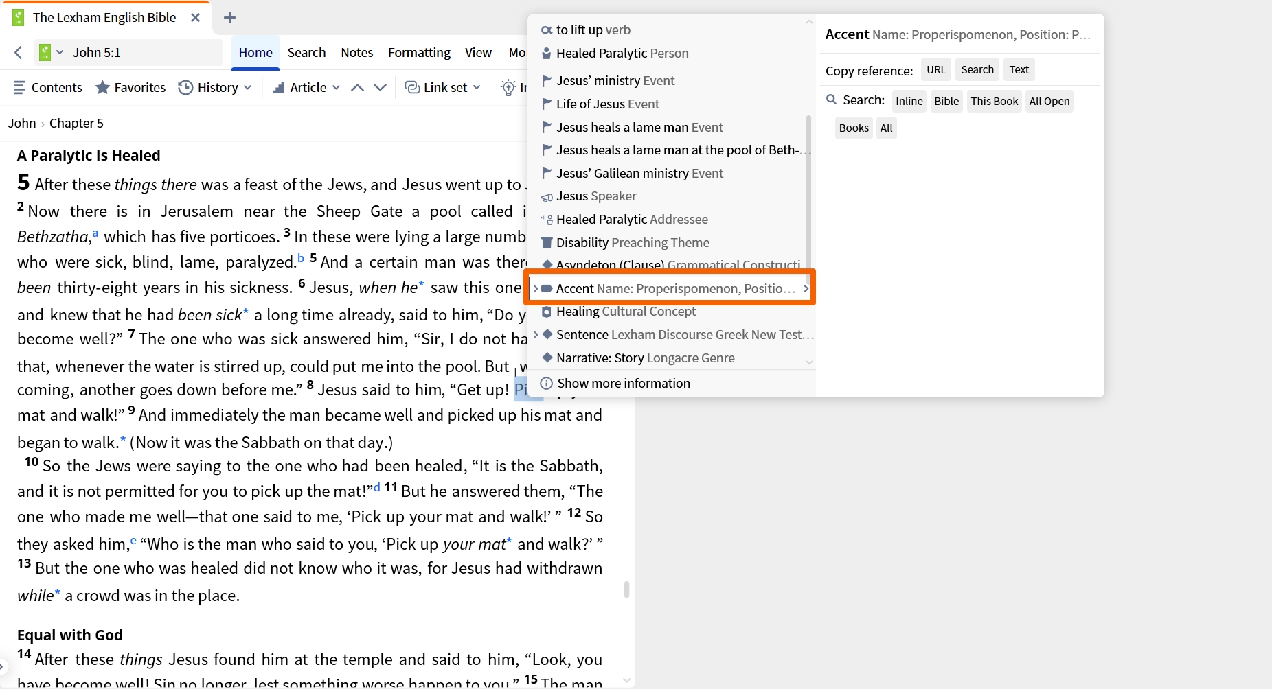 Label Section In Context Menu
