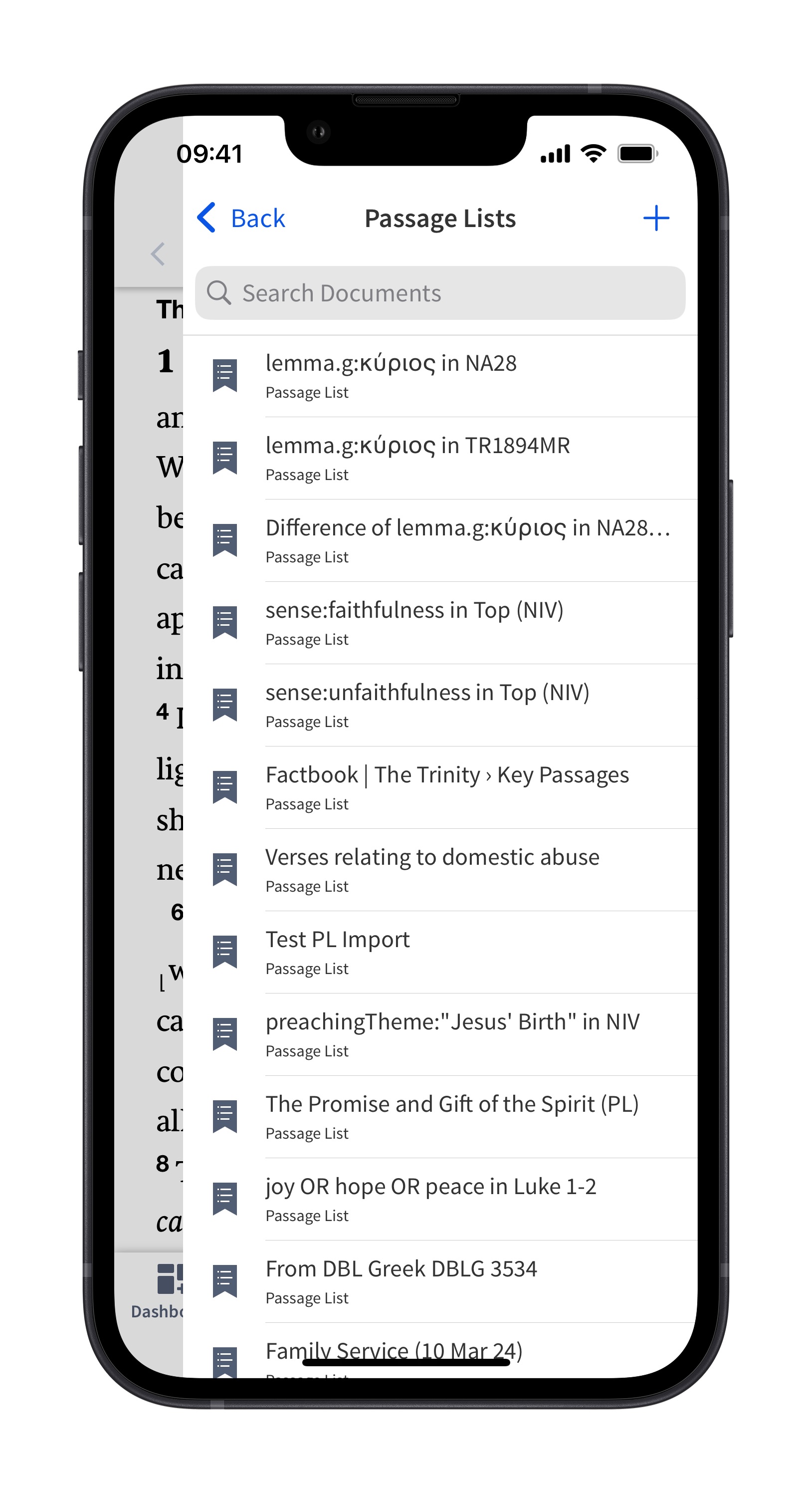 Open Passage List From Mobile 2
