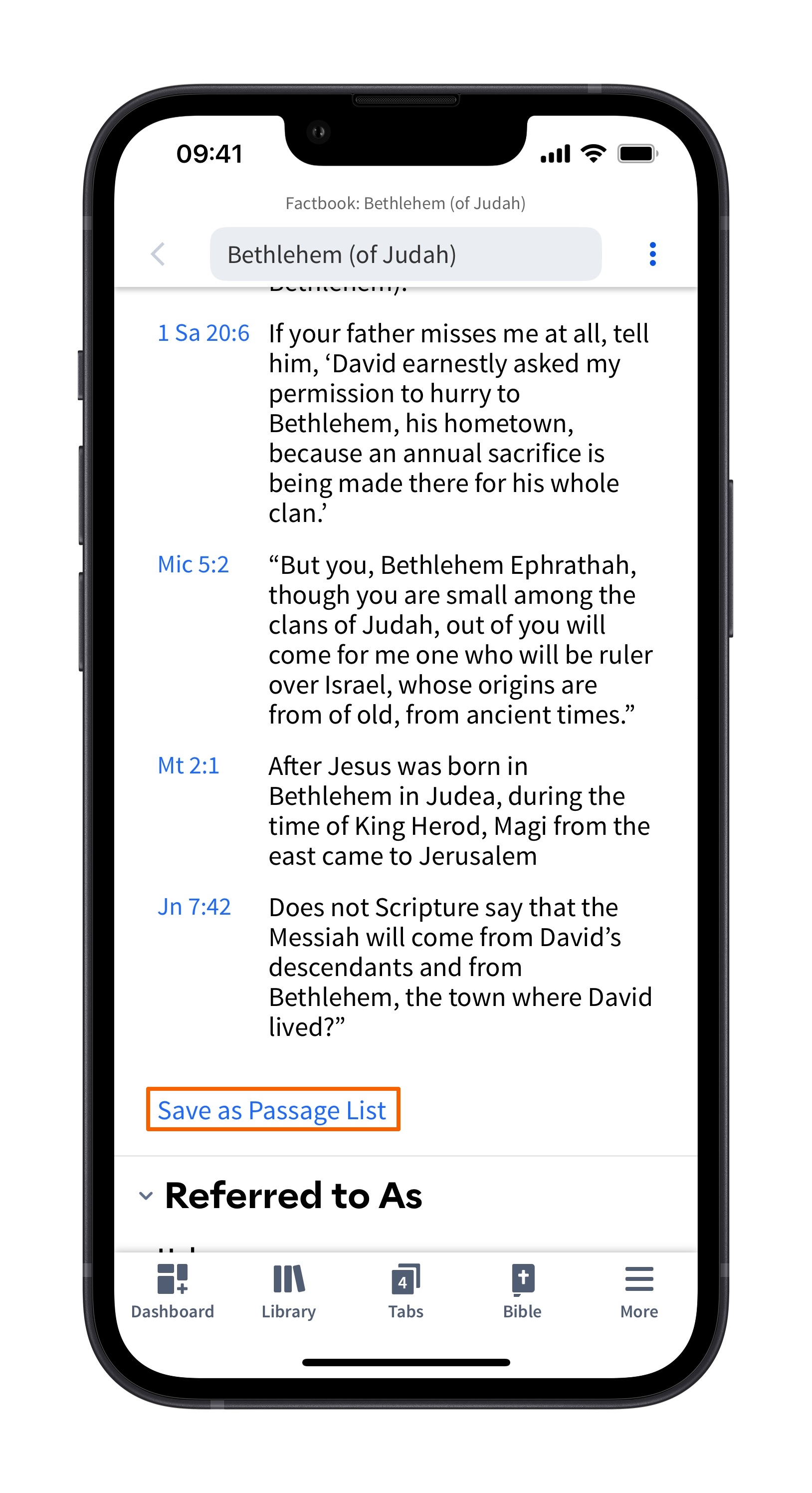 Mobile - Create Passage List From Factbook