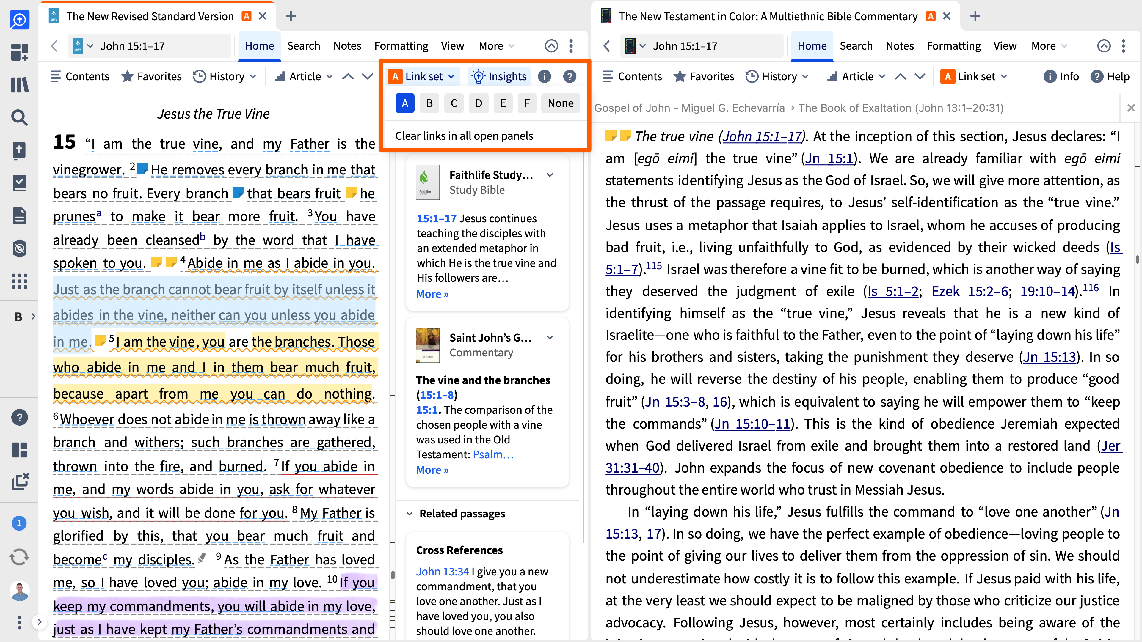 Link Your Commentary To Your Open Bible