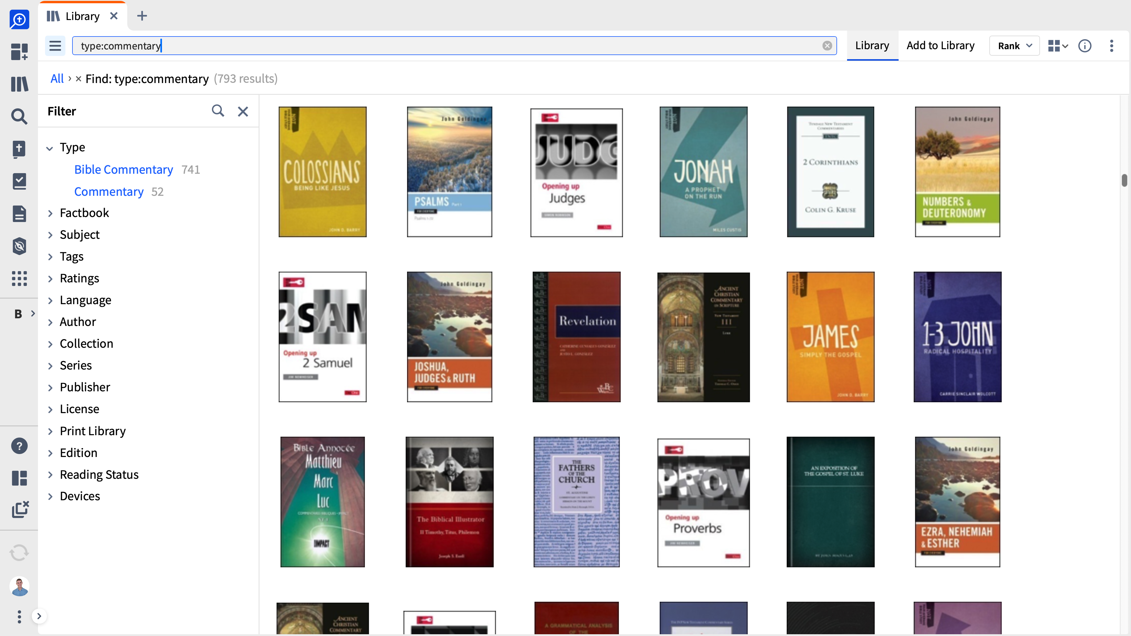 Search Library For Commentaries