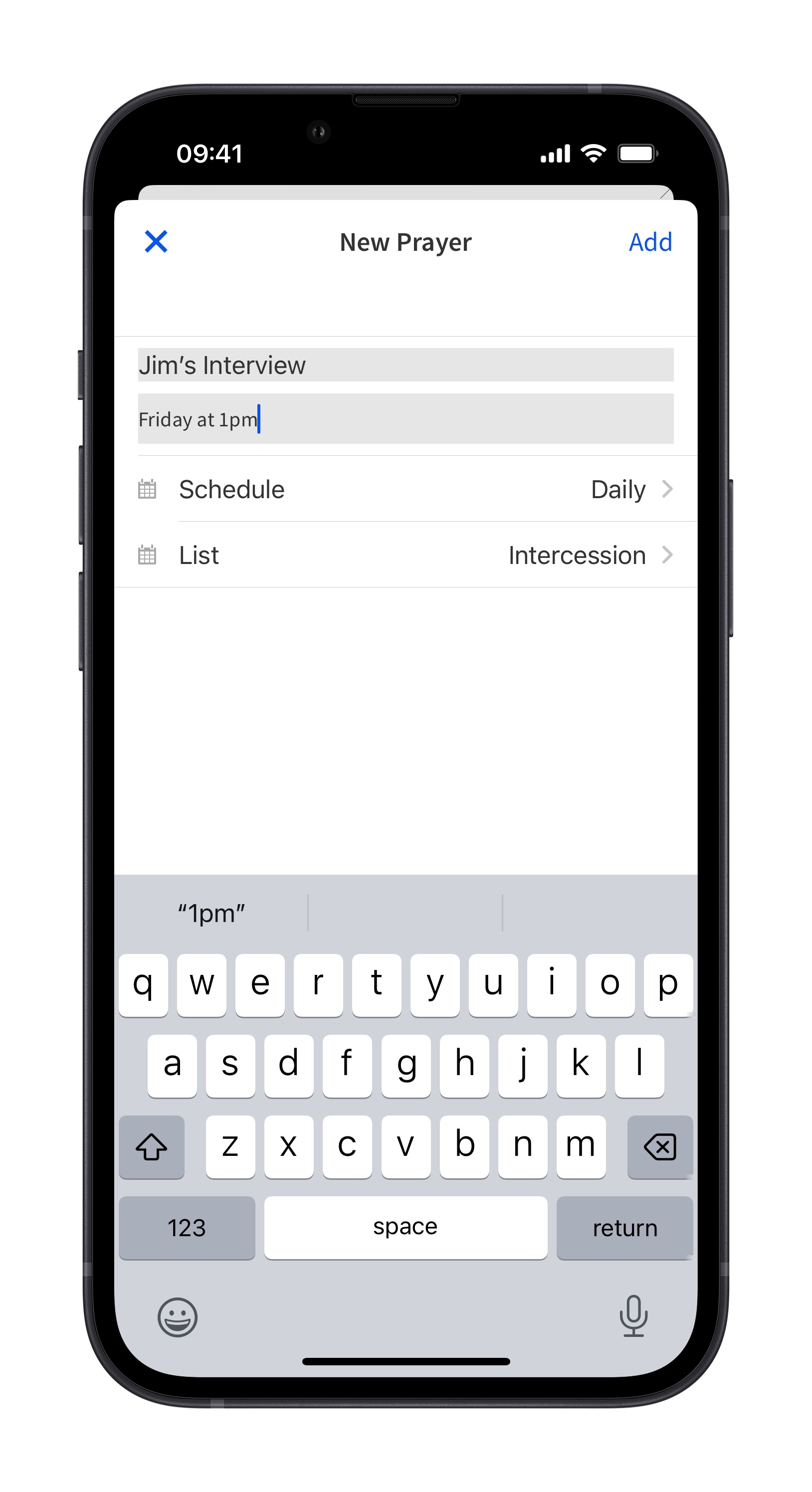 Mobile - Prayer Request Details