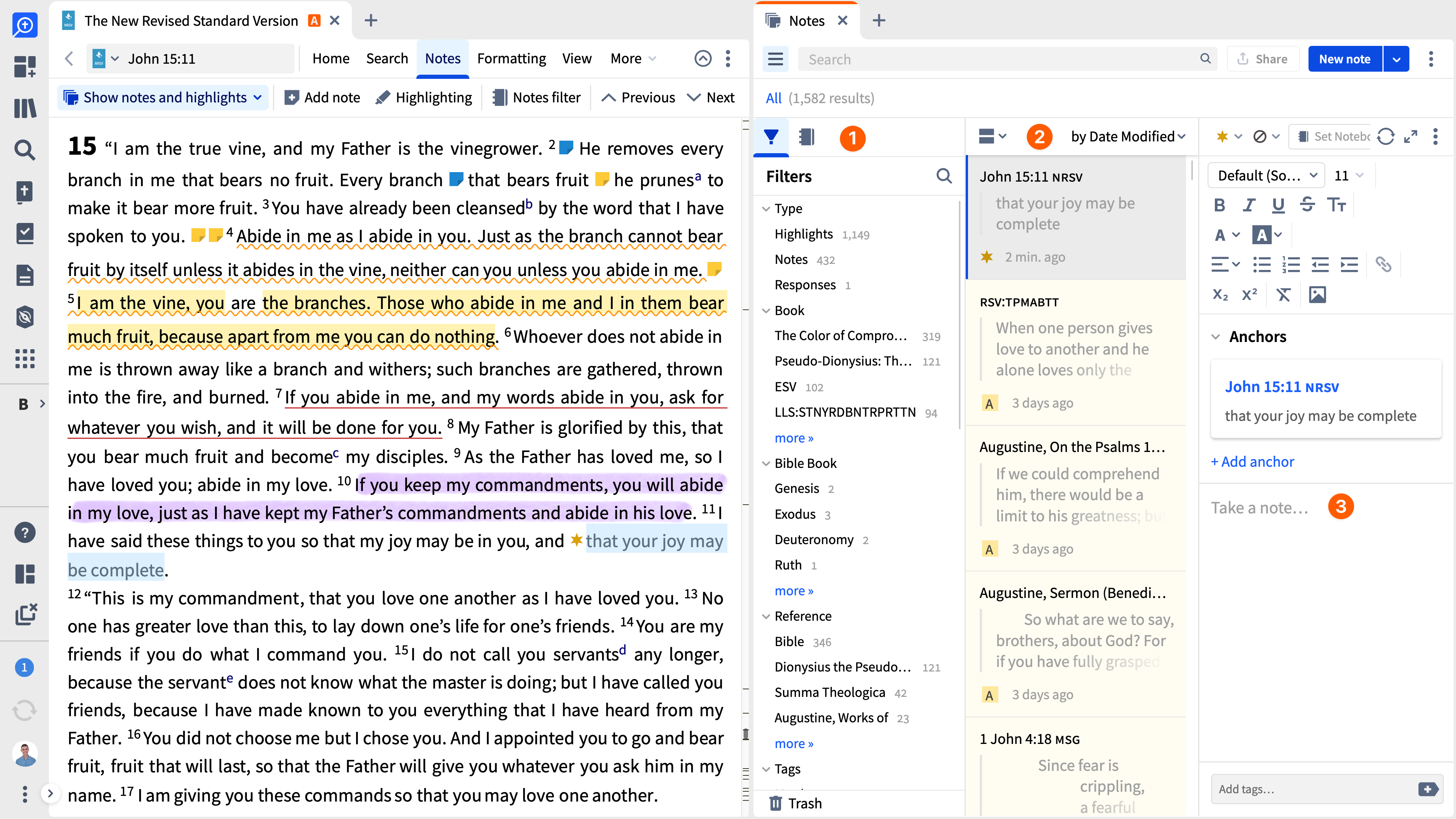 Notes Tool Overview
